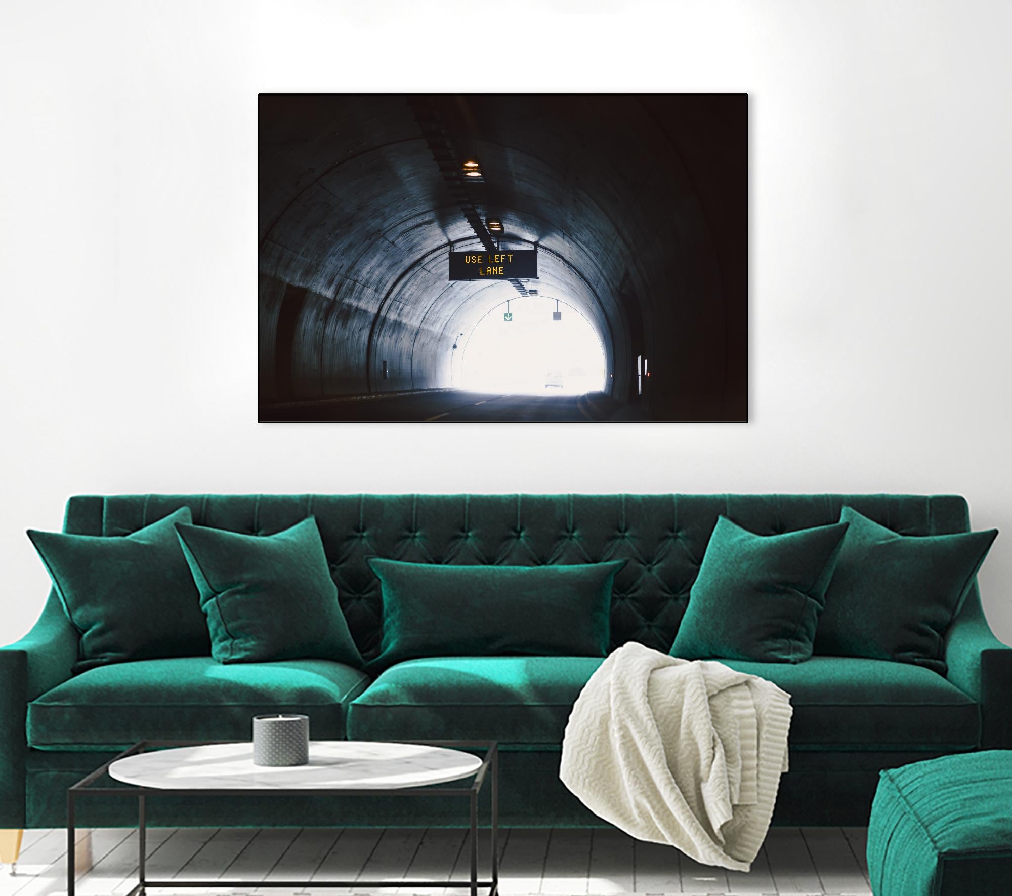 Use left lane by Pexels on GIANT ART - white photo art