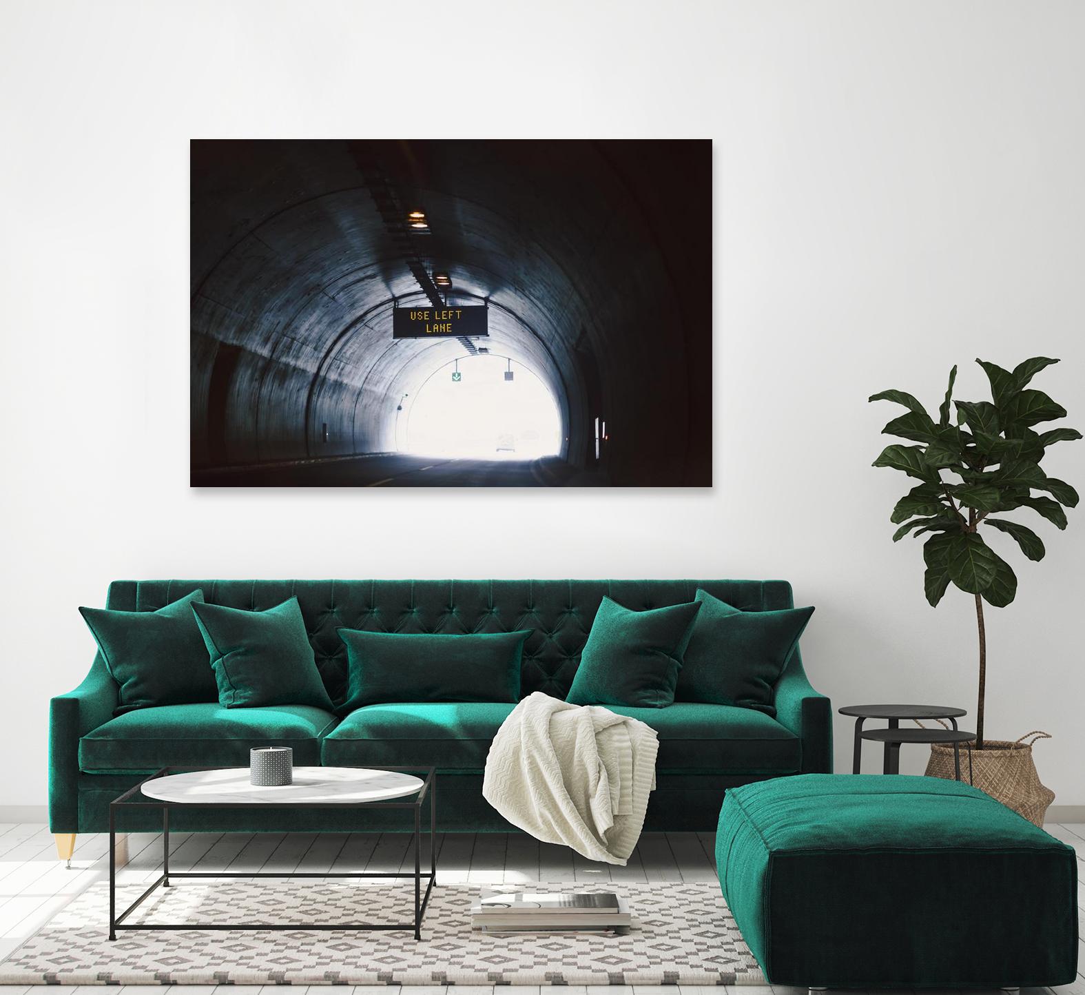 Use left lane by Pexels on GIANT ART - white photo art