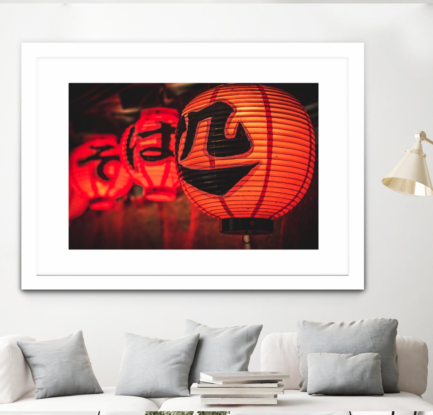 Chinese lanterns by Pexels on GIANT ART - black photo art