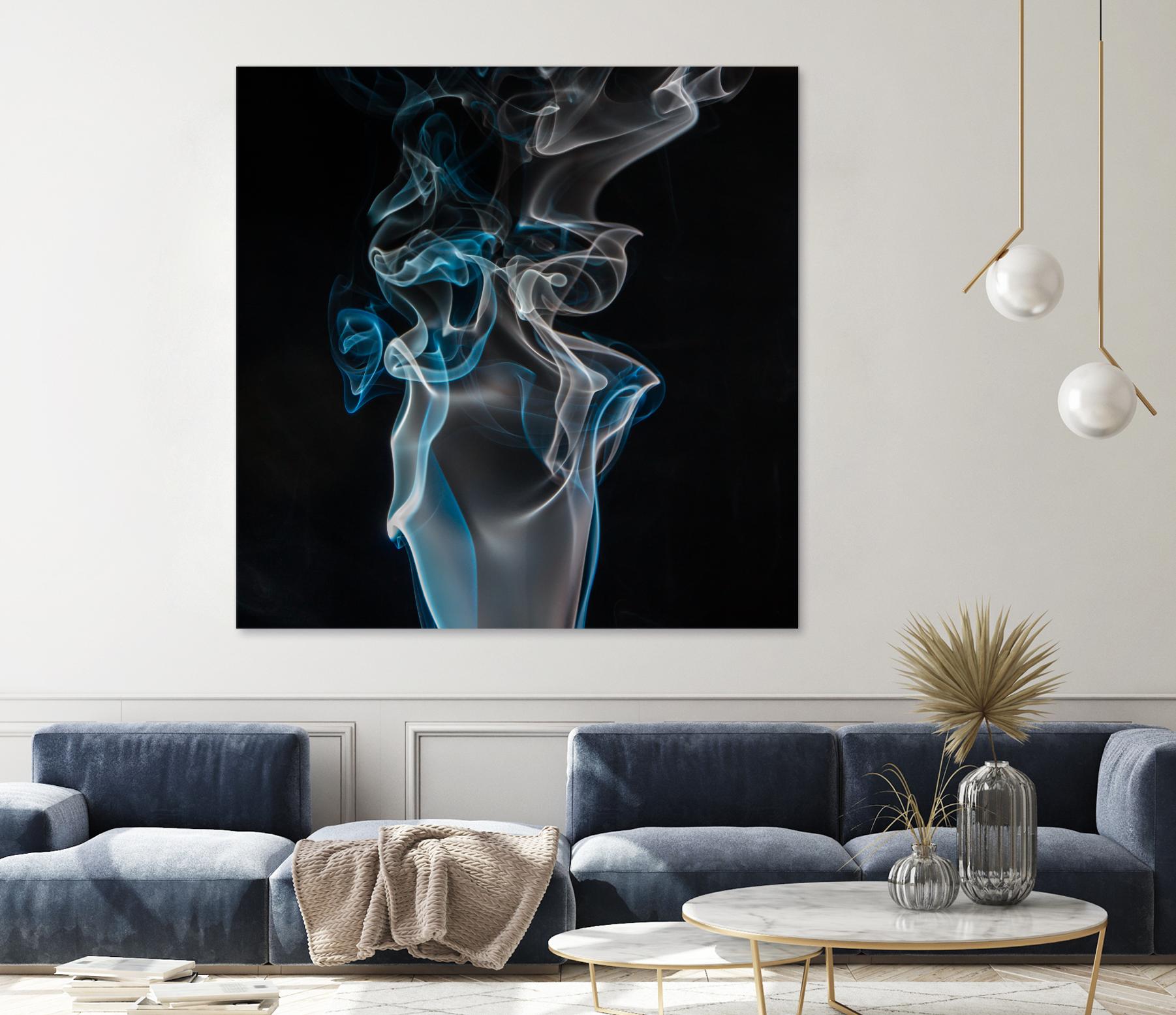 Blue smoke by Pexels on GIANT ART - blue photo art