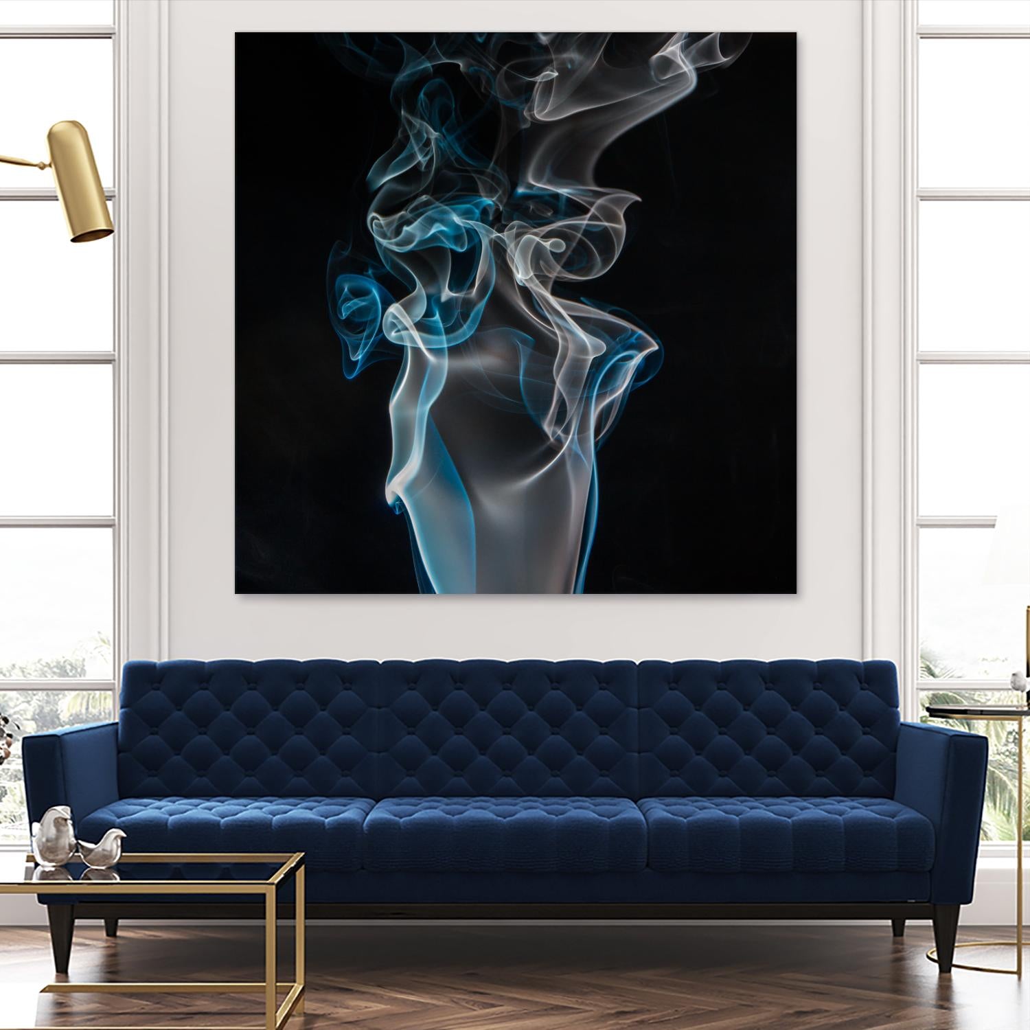 Blue smoke by Pexels on GIANT ART - blue photo art