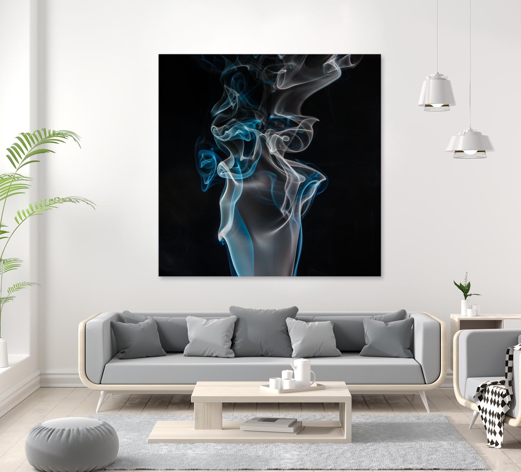 Blue smoke by Pexels on GIANT ART - blue photo art