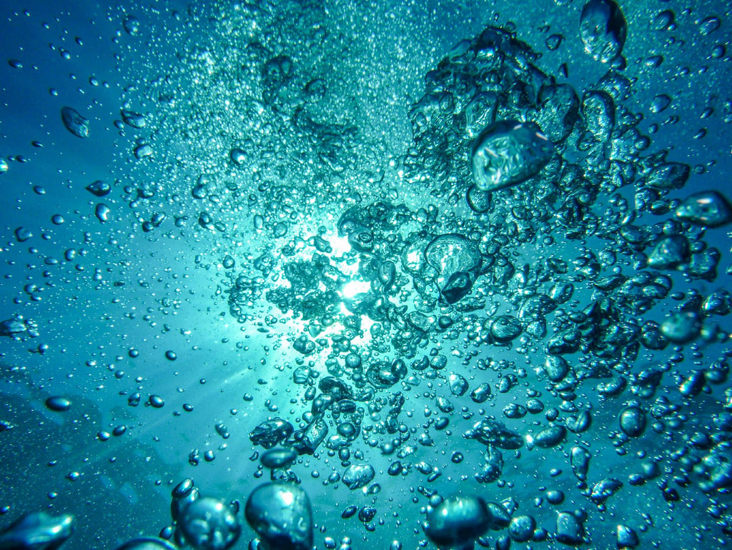 Bubbles by Pexels on GIANT ART - white sea scene