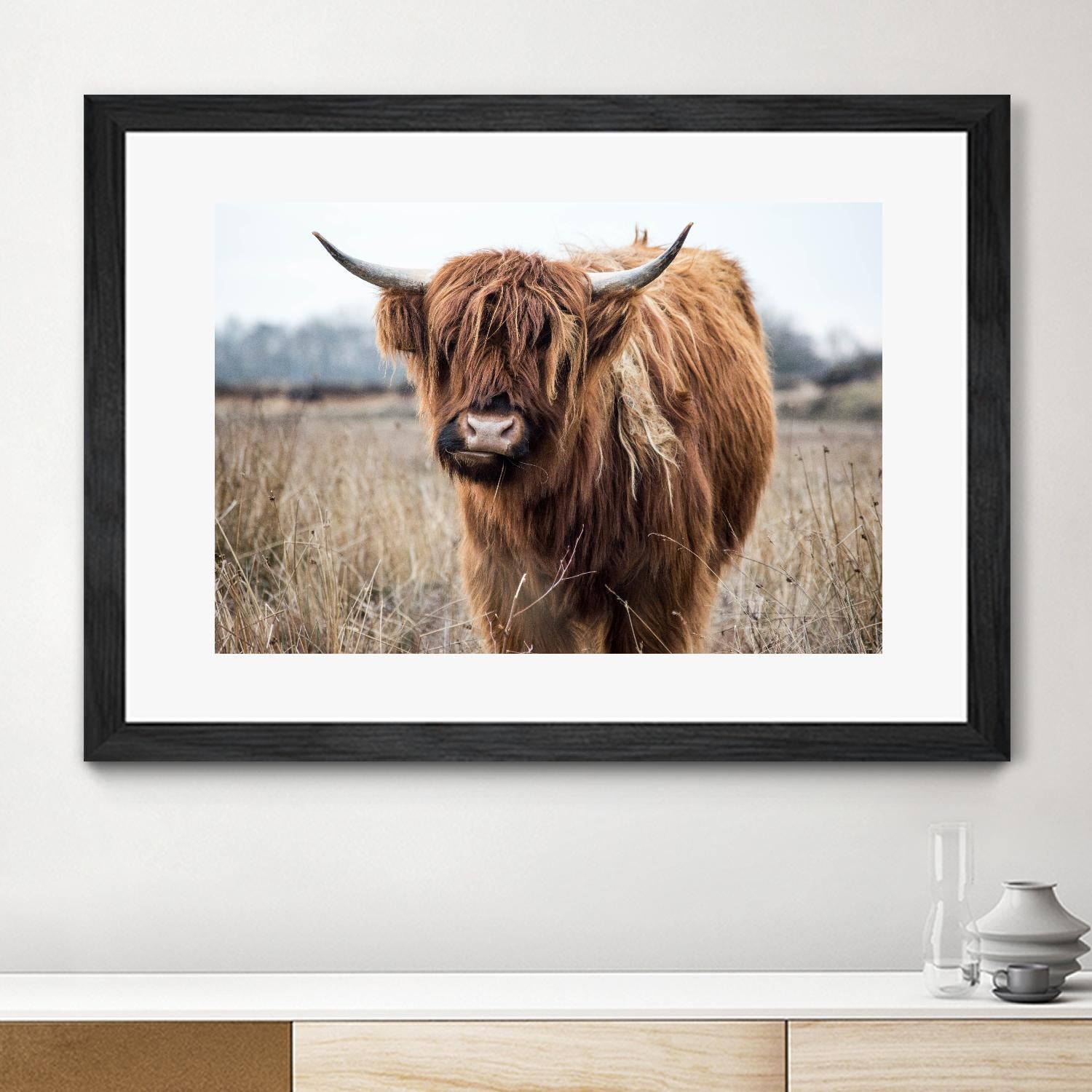 Grazing by Pexels on GIANT ART - black animals