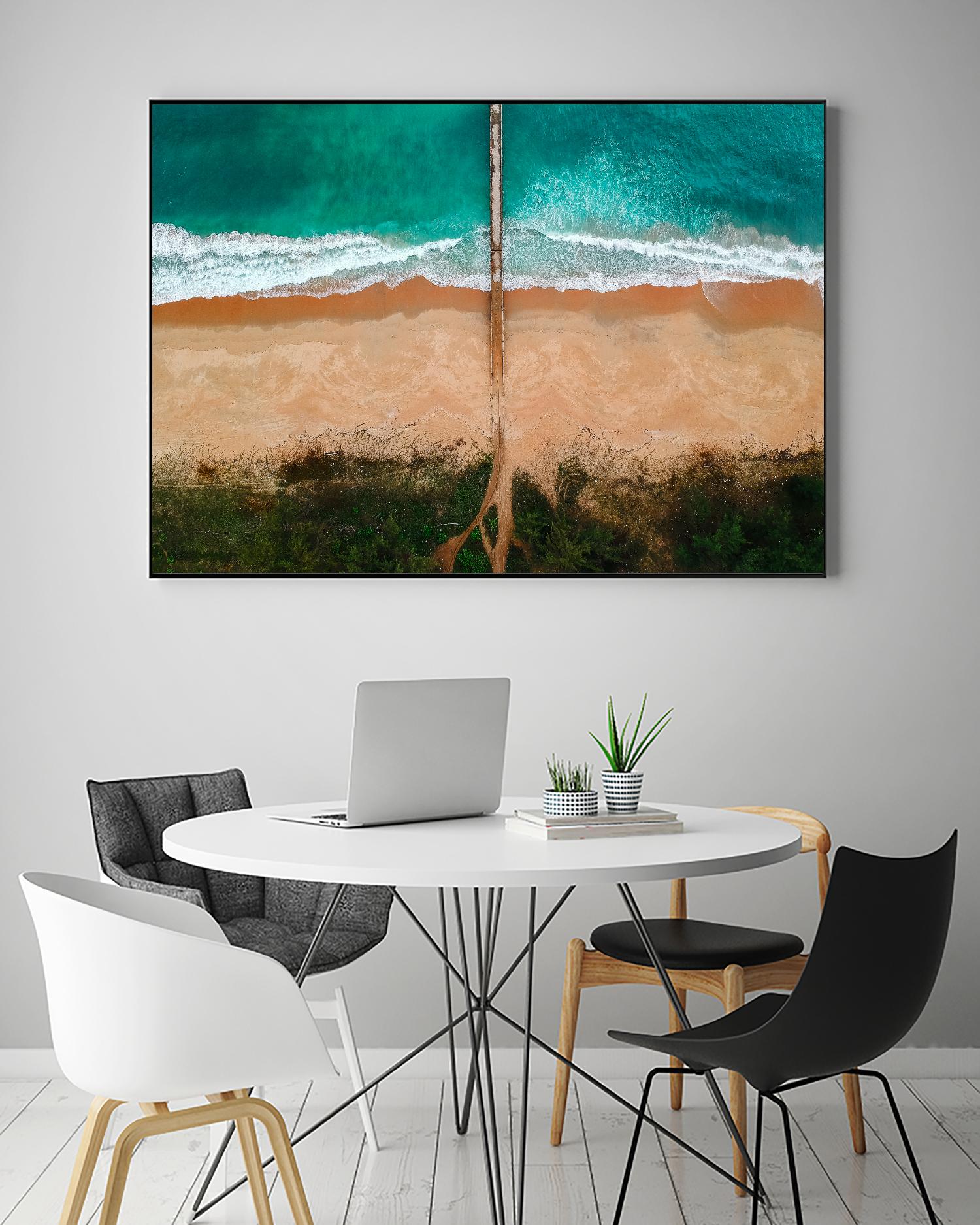 Path to the sea by Pexels on GIANT ART - beige sea scene