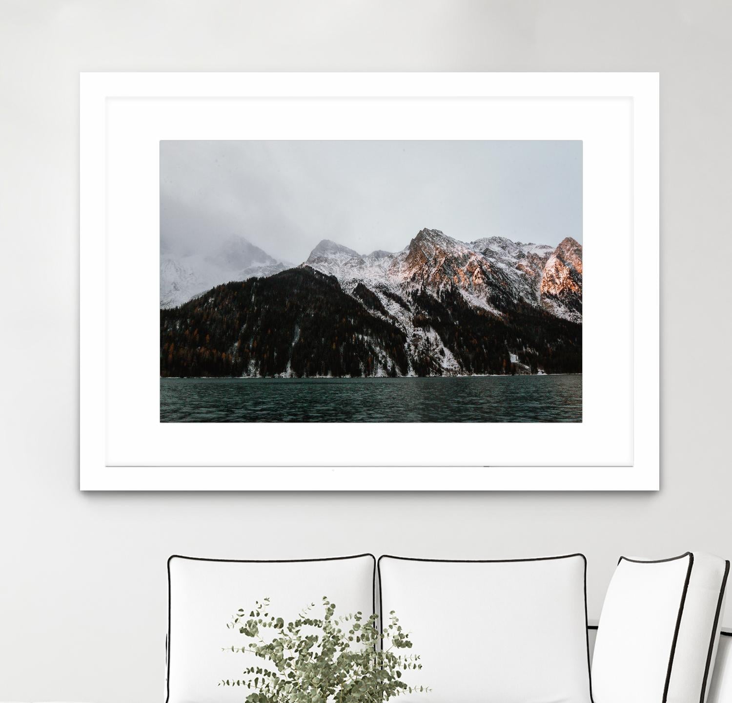 Last ray of sunshine by Pexels on GIANT ART - black landscape