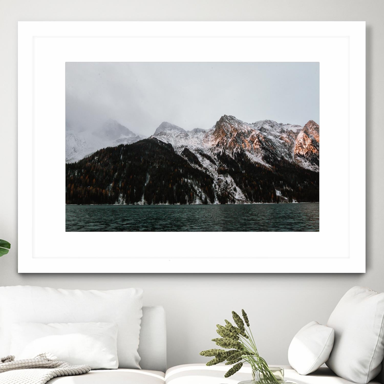 Last ray of sunshine by Pexels on GIANT ART - black landscape