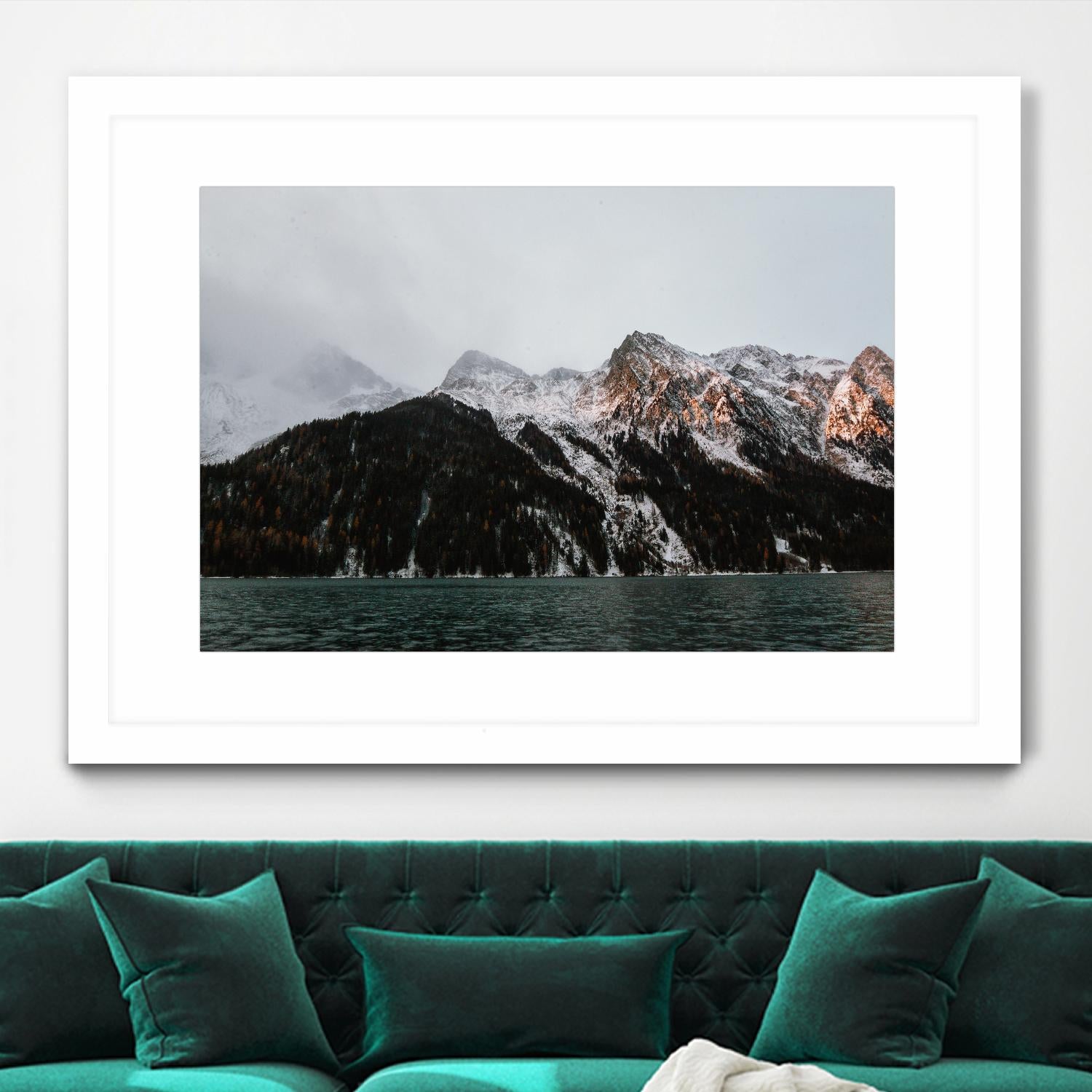 Last ray of sunshine by Pexels on GIANT ART - black landscape