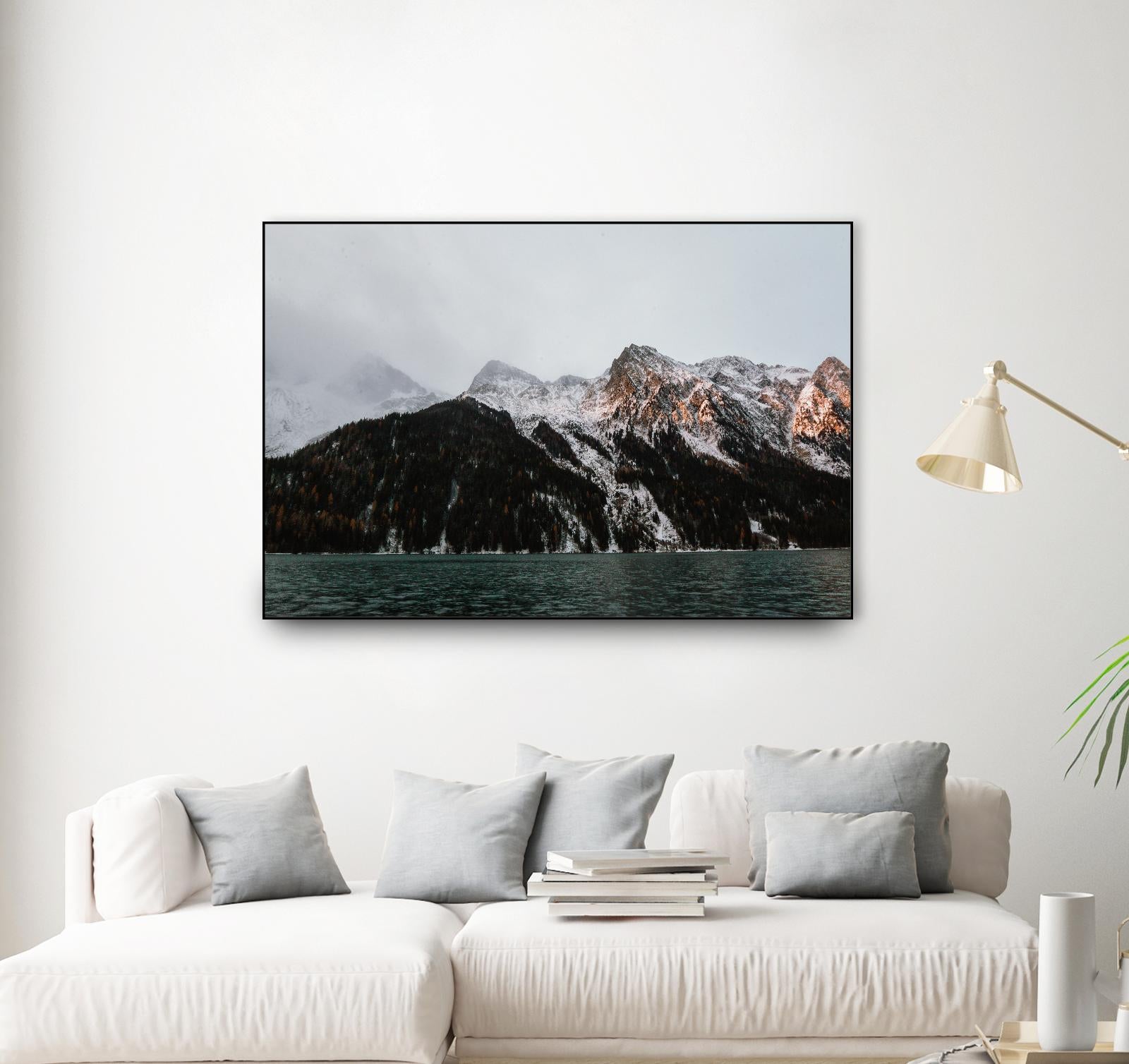 Last ray of sunshine by Pexels on GIANT ART - black landscape