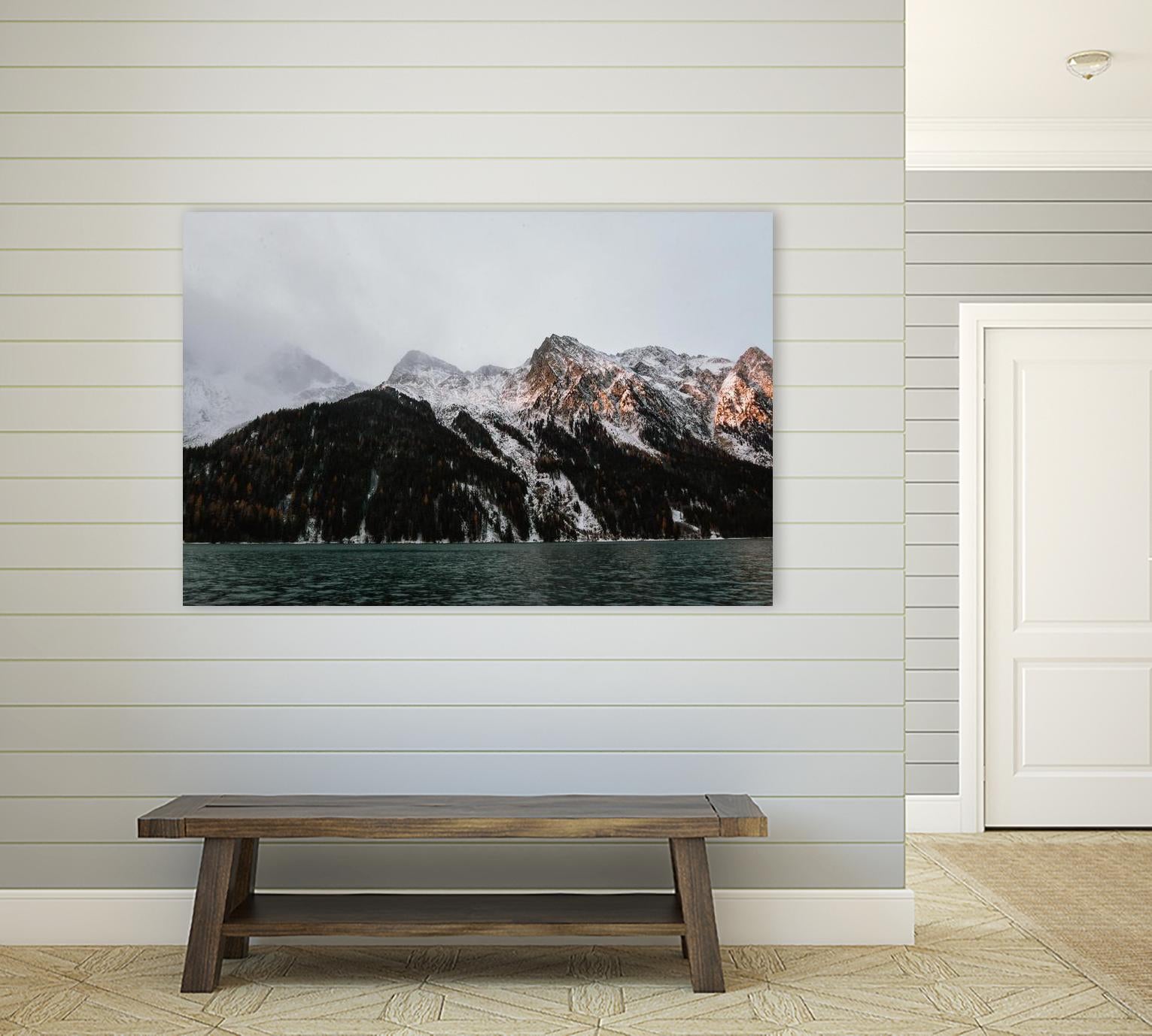 Last ray of sunshine by Pexels on GIANT ART - black landscape