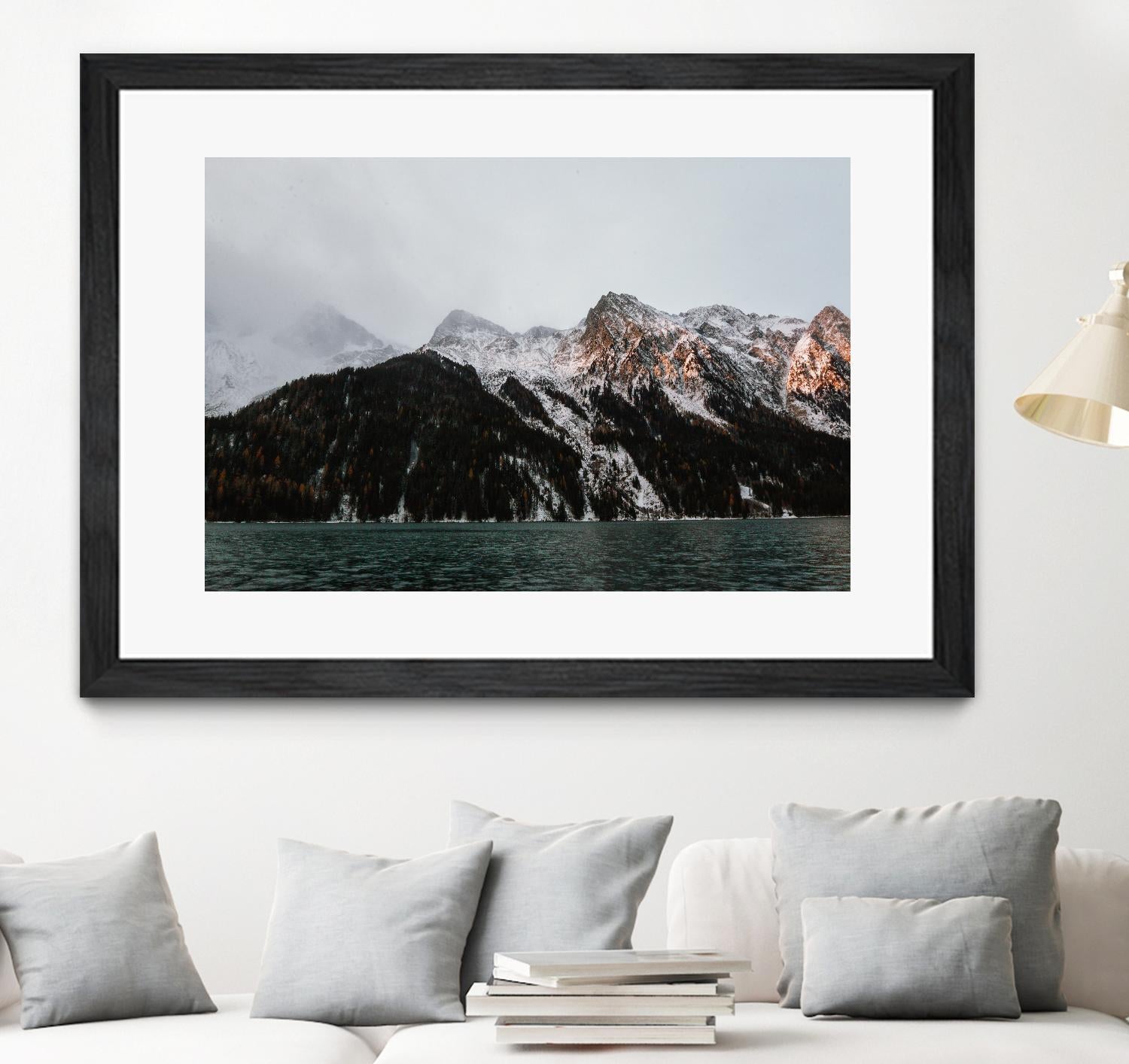 Last ray of sunshine by Pexels on GIANT ART - black landscape