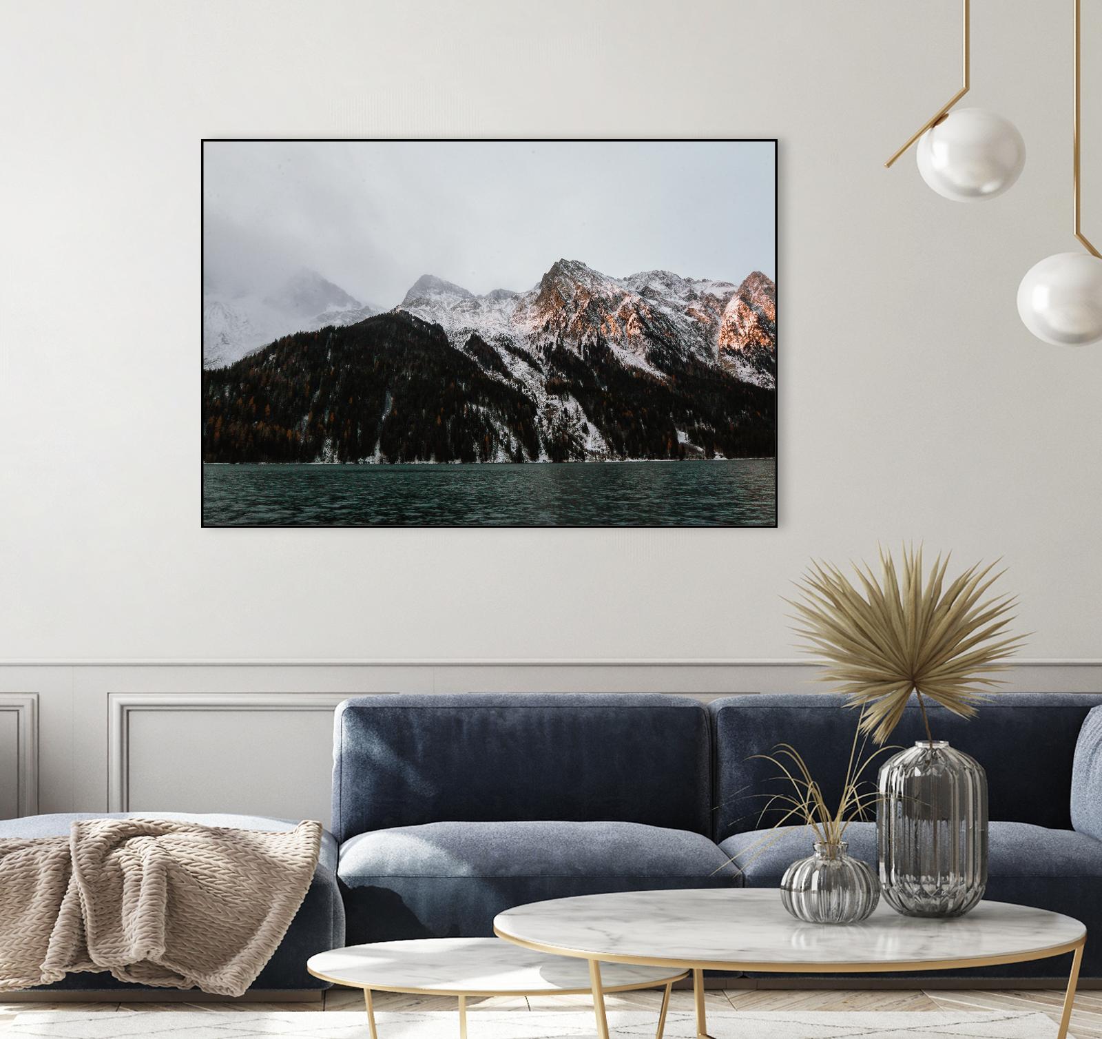 Last ray of sunshine by Pexels on GIANT ART - black landscape