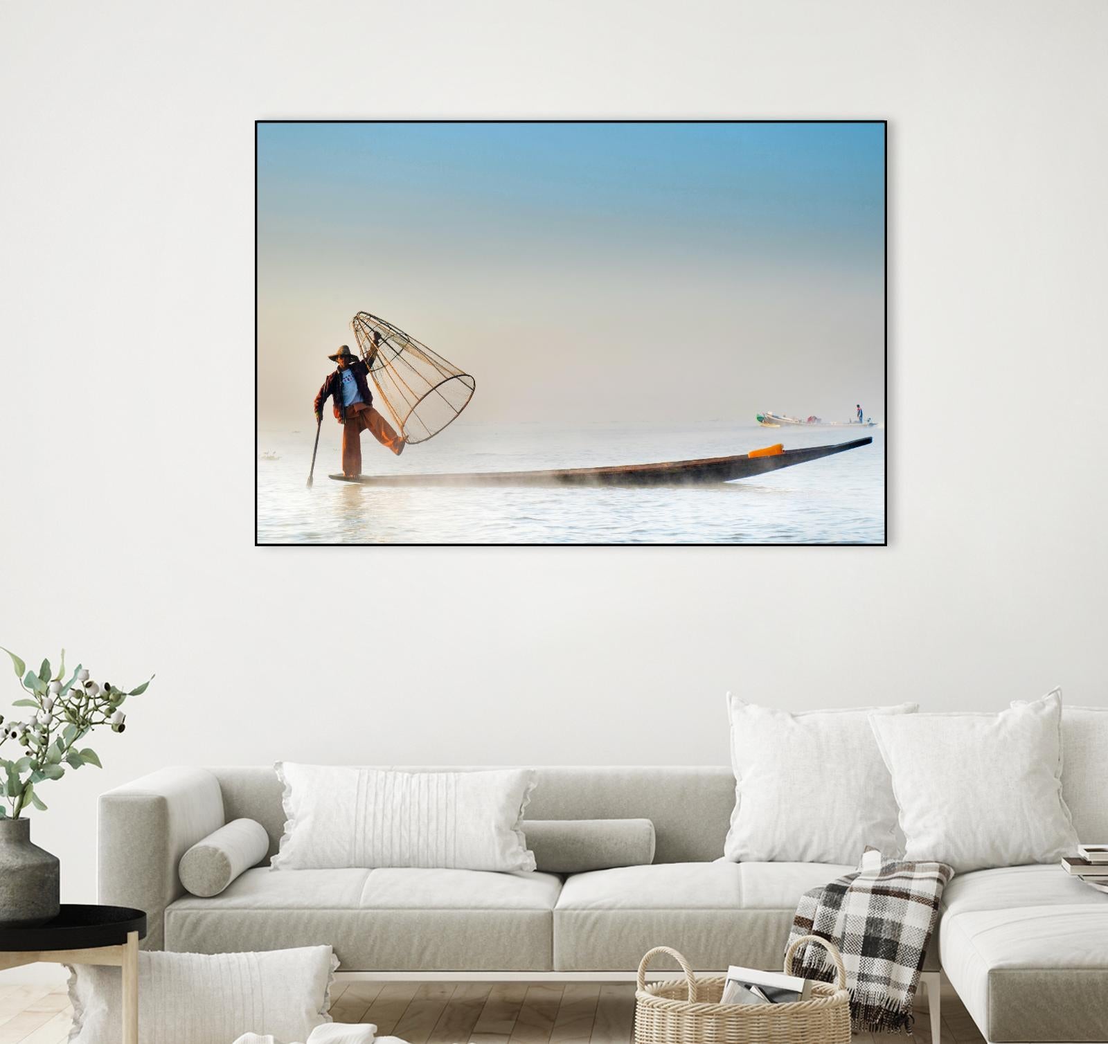Fishing by Pexels on GIANT ART - white sea scene
