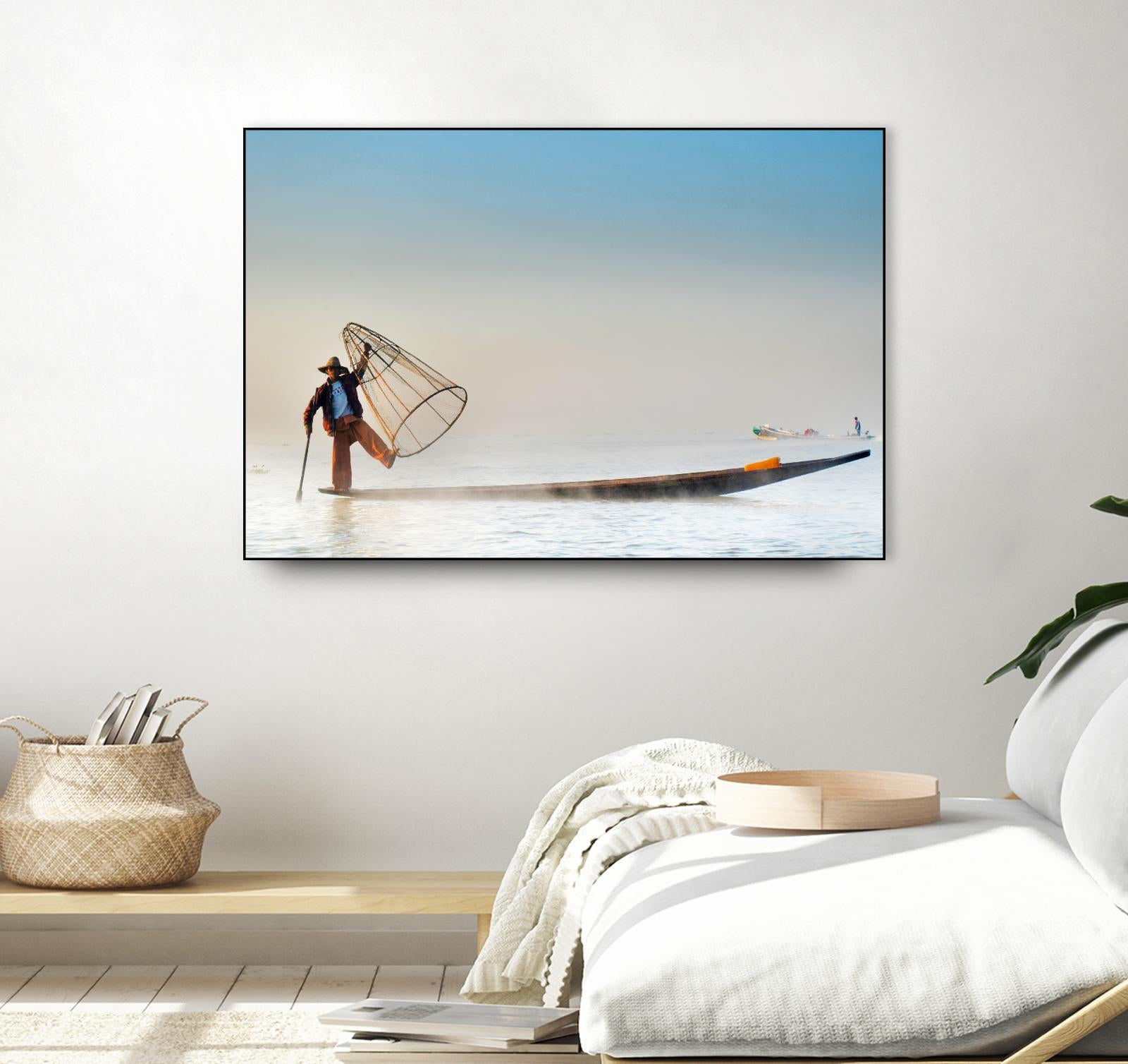 Fishing by Pexels on GIANT ART - white sea scene