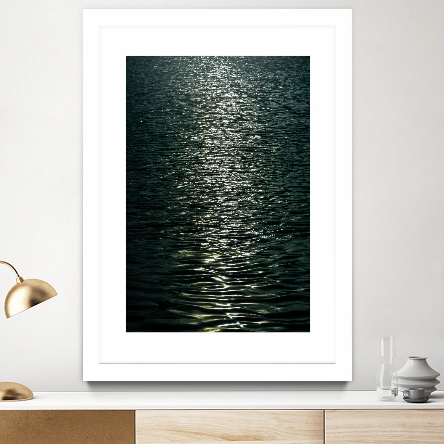 Moon light by Pexels on GIANT ART - black sea scene