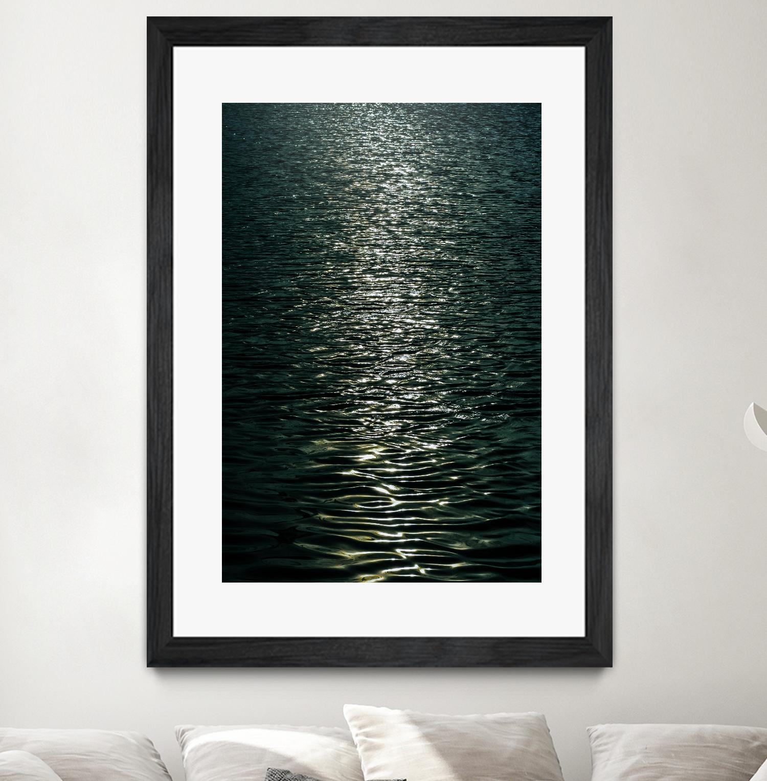 Moon light by Pexels on GIANT ART - black sea scene