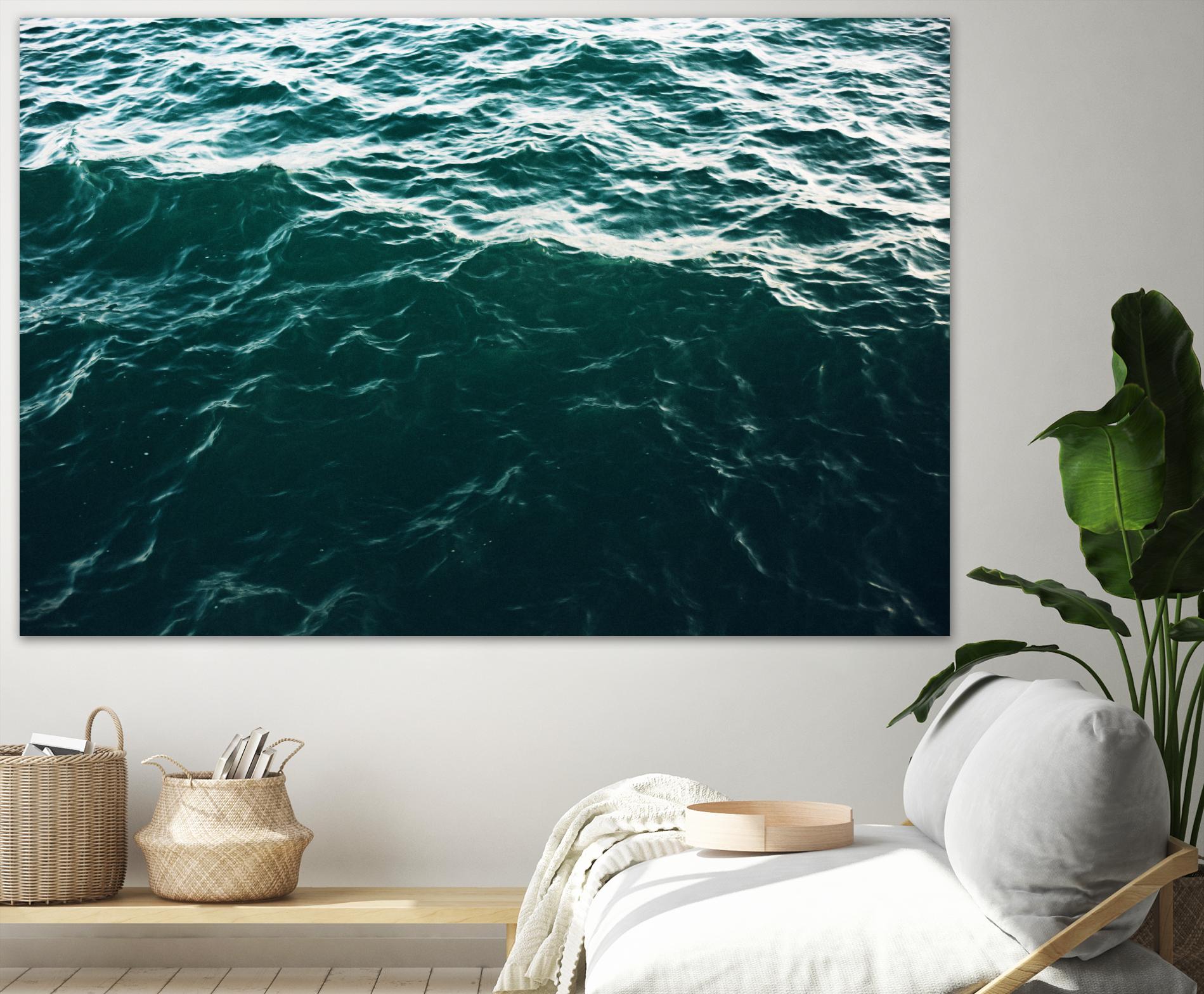 Waves by Pexels on GIANT ART - black sea scene