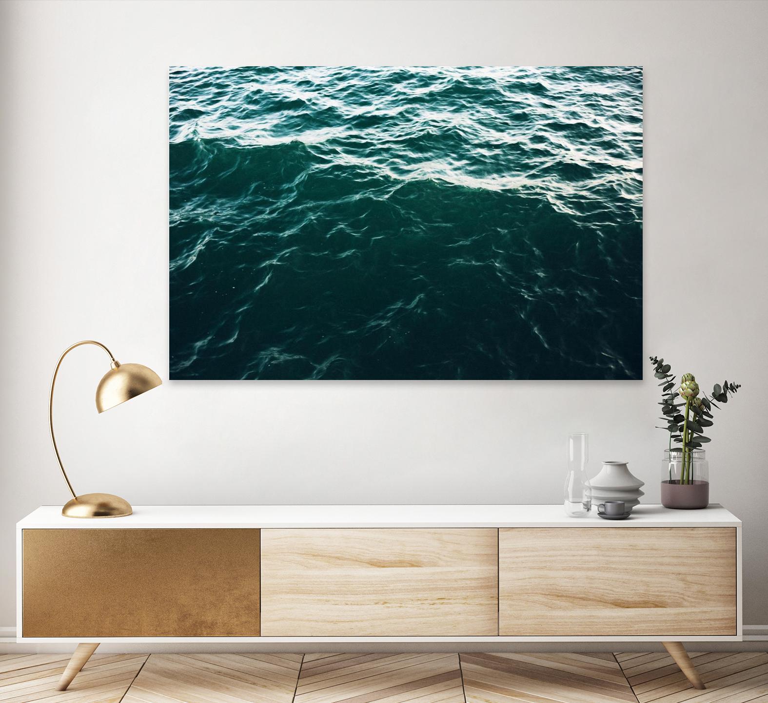 Waves by Pexels on GIANT ART - black sea scene