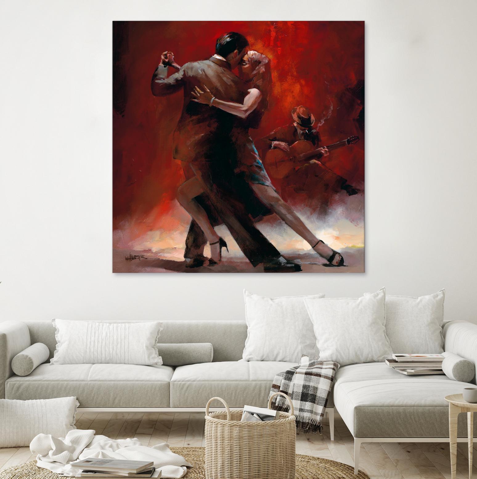 Tango Argentino II by Willem Haenraets on GIANT ART - black music - dance