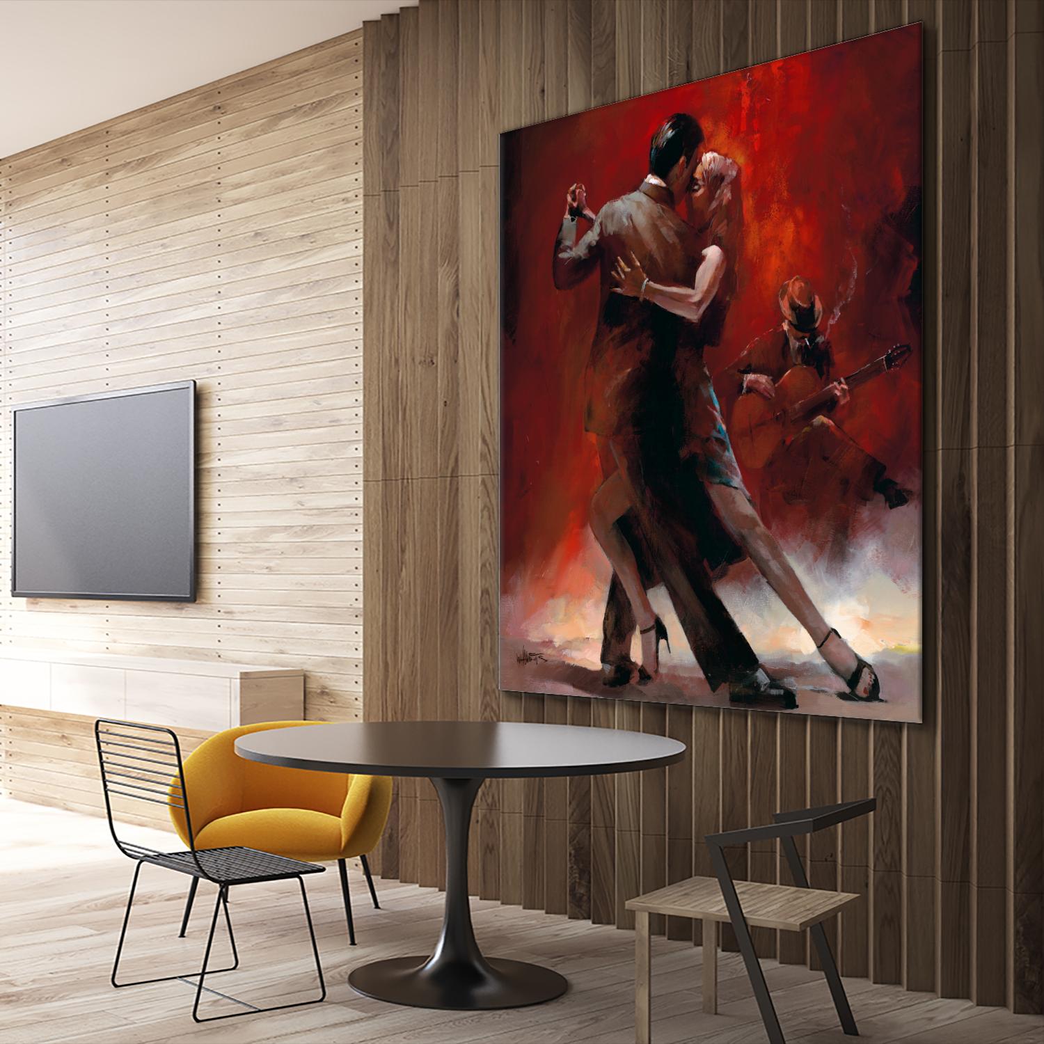 Tango Argentino II by Willem Haenraets on GIANT ART - black music - dance