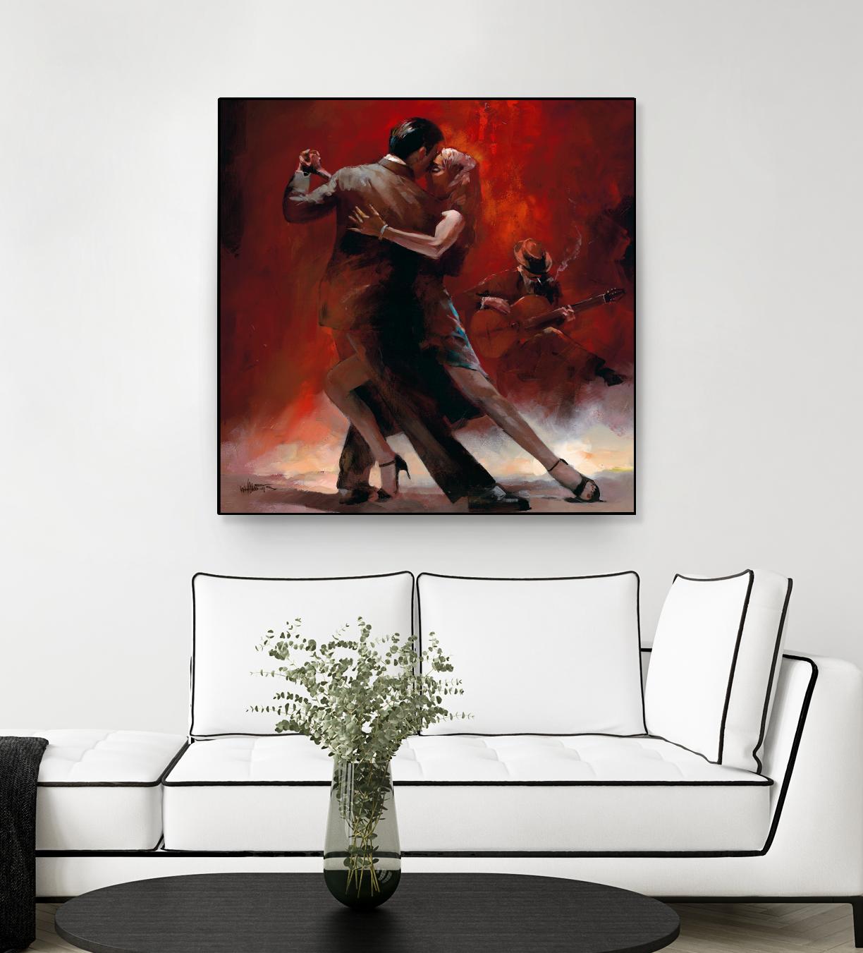Tango Argentino II by Willem Haenraets on GIANT ART - black music - dance