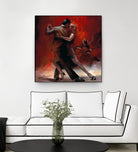 Tango Argentino II by Willem Haenraets on GIANT ART - black music - dance