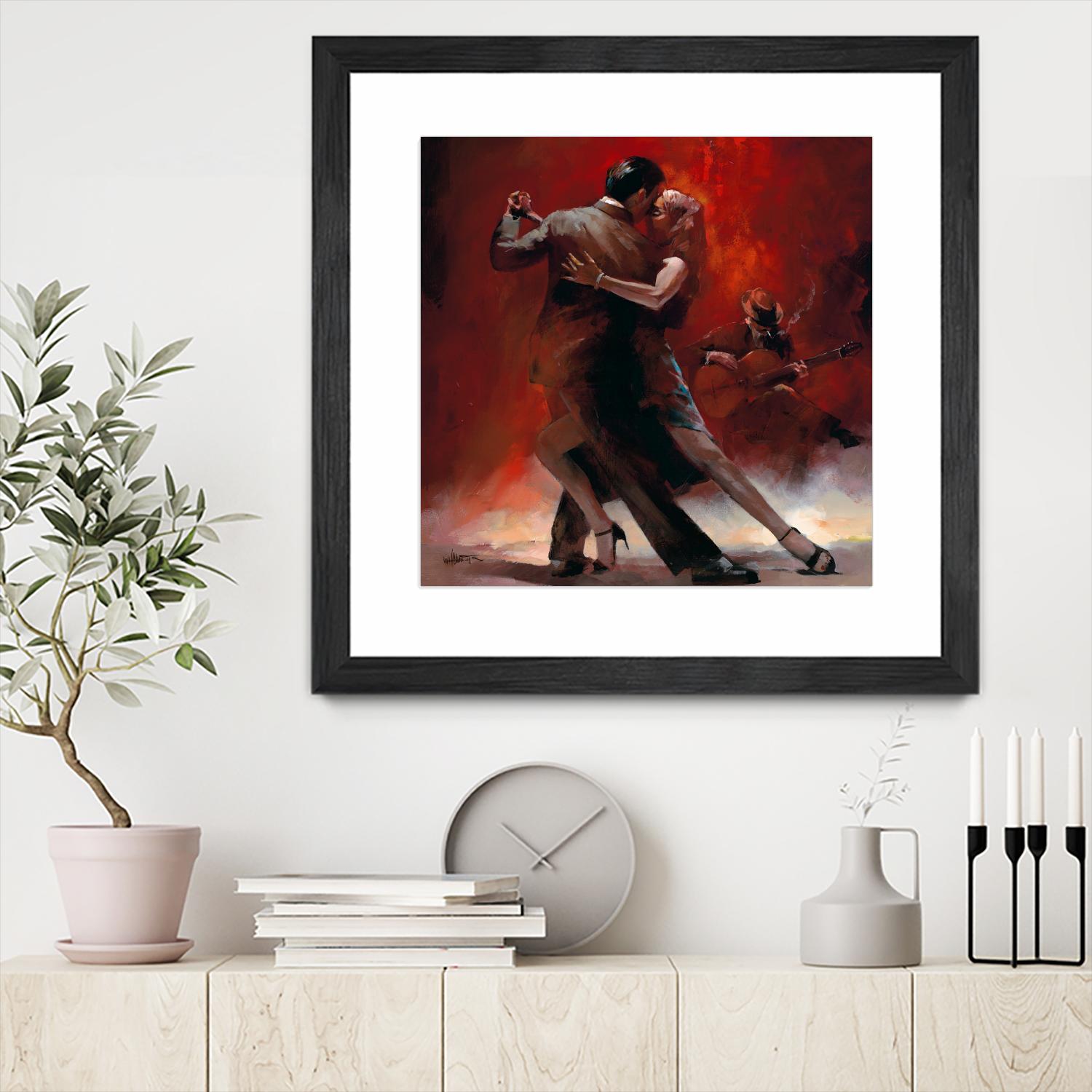 Tango Argentino II by Willem Haenraets on GIANT ART - black music - dance