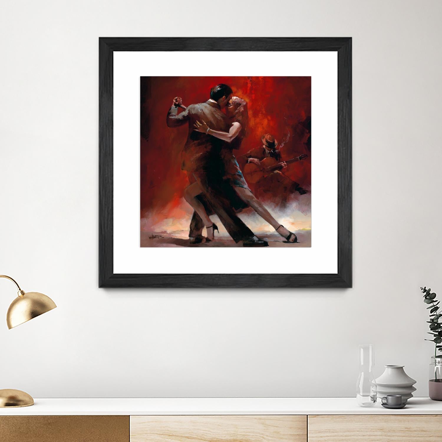 Tango Argentino II by Willem Haenraets on GIANT ART - black music - dance