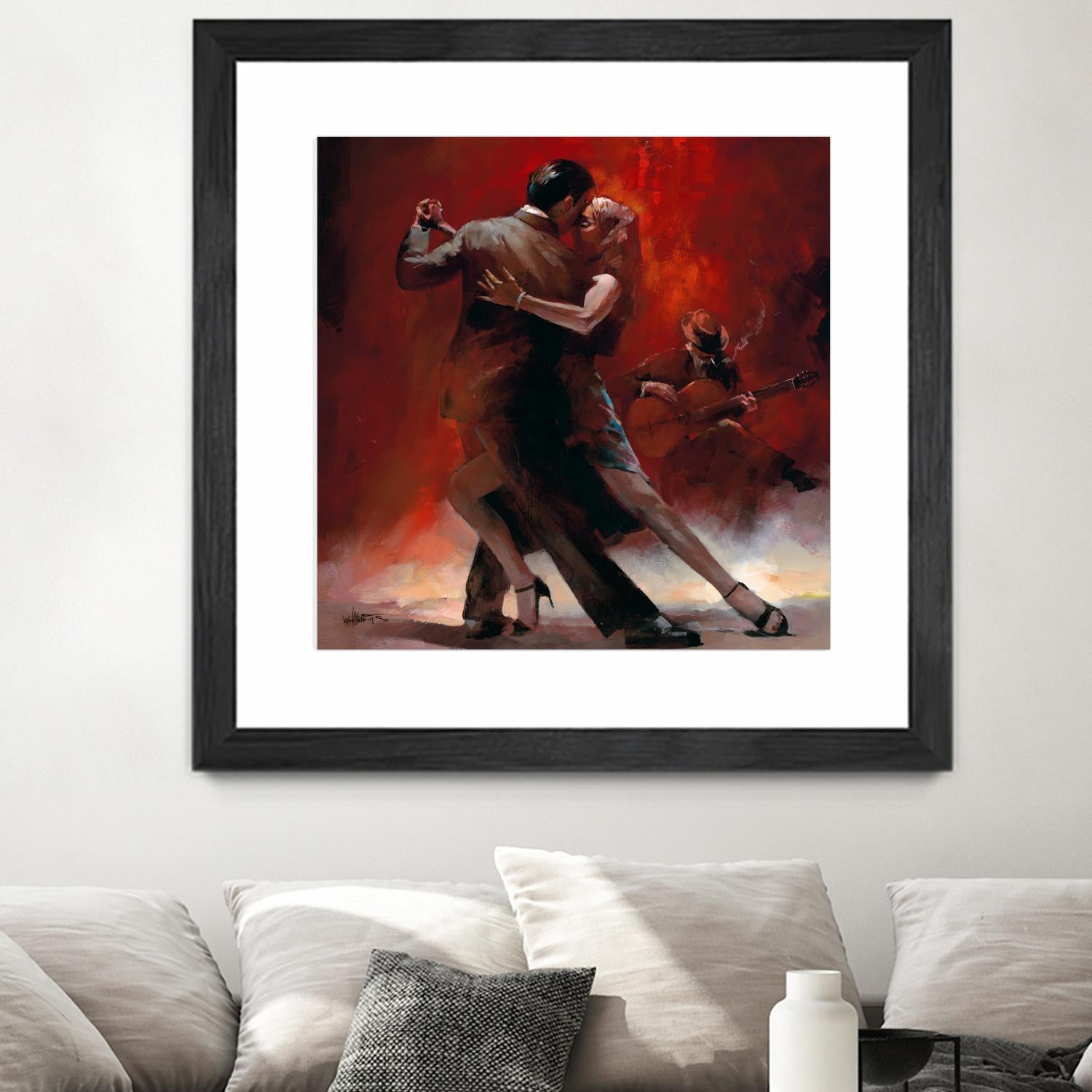 Tango Argentino II by Willem Haenraets on GIANT ART - black music - dance
