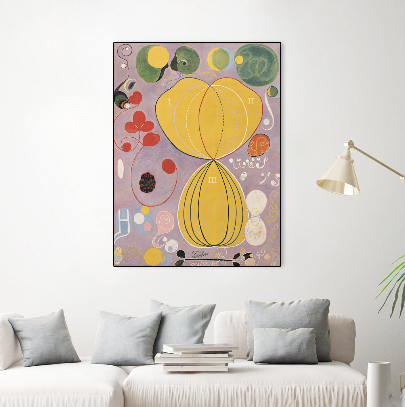 The Ten Largest, No. 7., Adulthood, Group IV, 1907 (oil on canvas) by Hilma af Klint on GIANT ART - museums