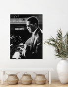 Ray Charles At The Piano by Bridgeman Images  on GIANT ART - black and white photography