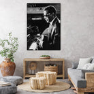 Ray Charles At The Piano by Bridgeman Images  on GIANT ART - black and white photography