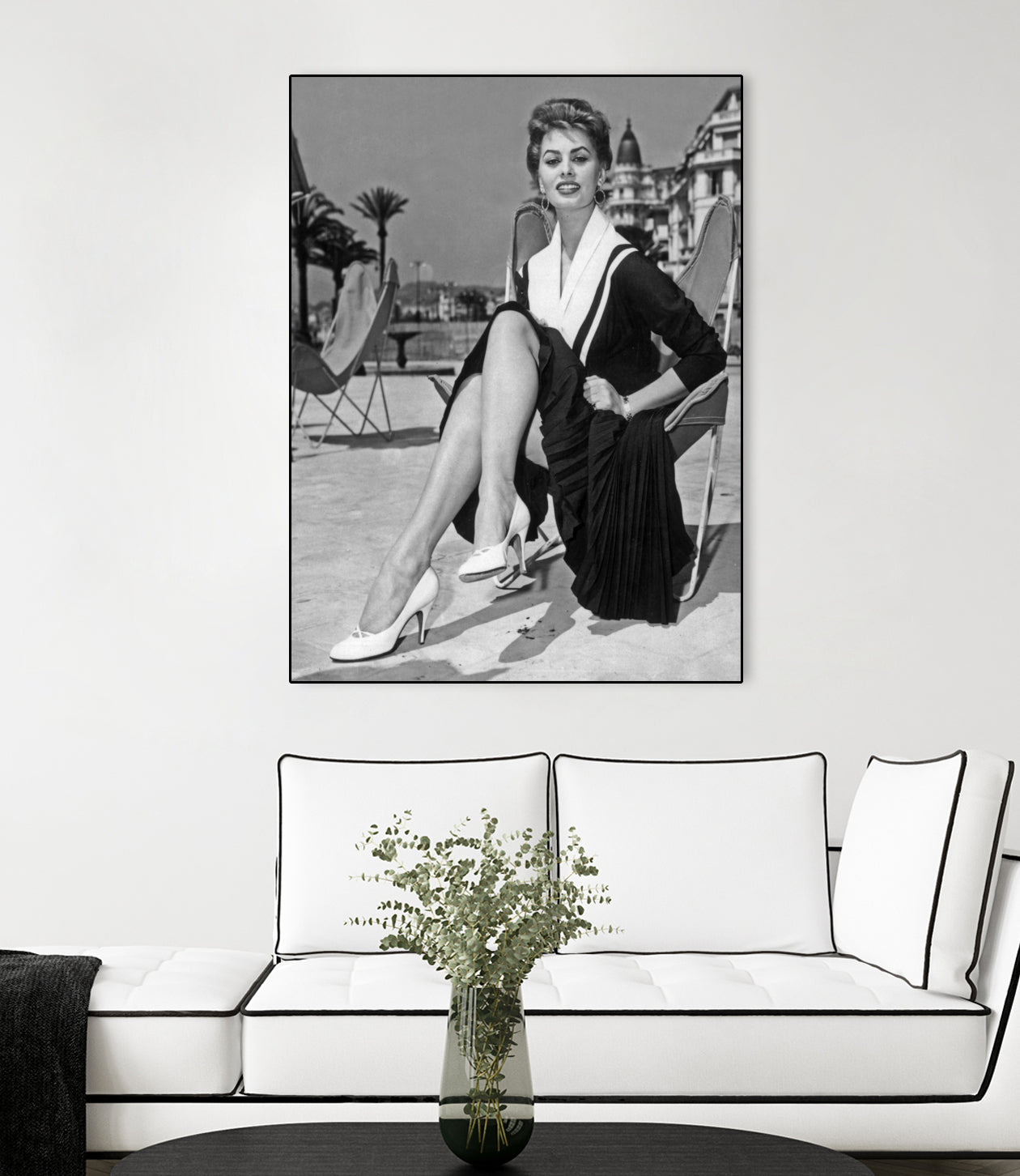 Sophia Loren at Cannes Festival 1954 by Bridgeman Images on GIANT ART - black and white photo