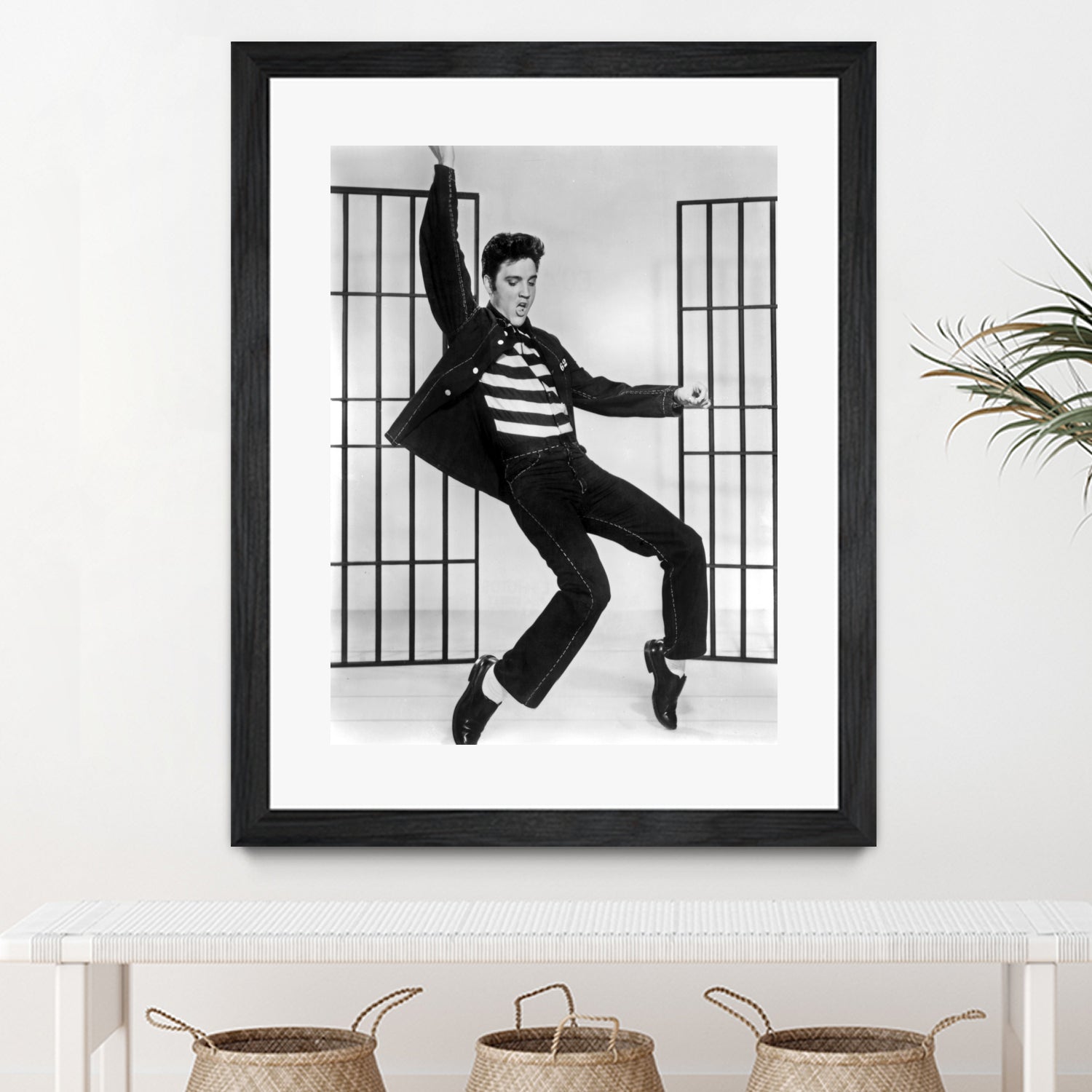 Jailhouse Rock' de RichardThorpe avec Elvis Presley 1957 by Bridgeman Images on GIANT ART - black and white photography 