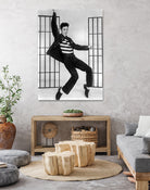 Jailhouse Rock' de RichardThorpe avec Elvis Presley 1957 by Bridgeman Images on GIANT ART - black and white photography 