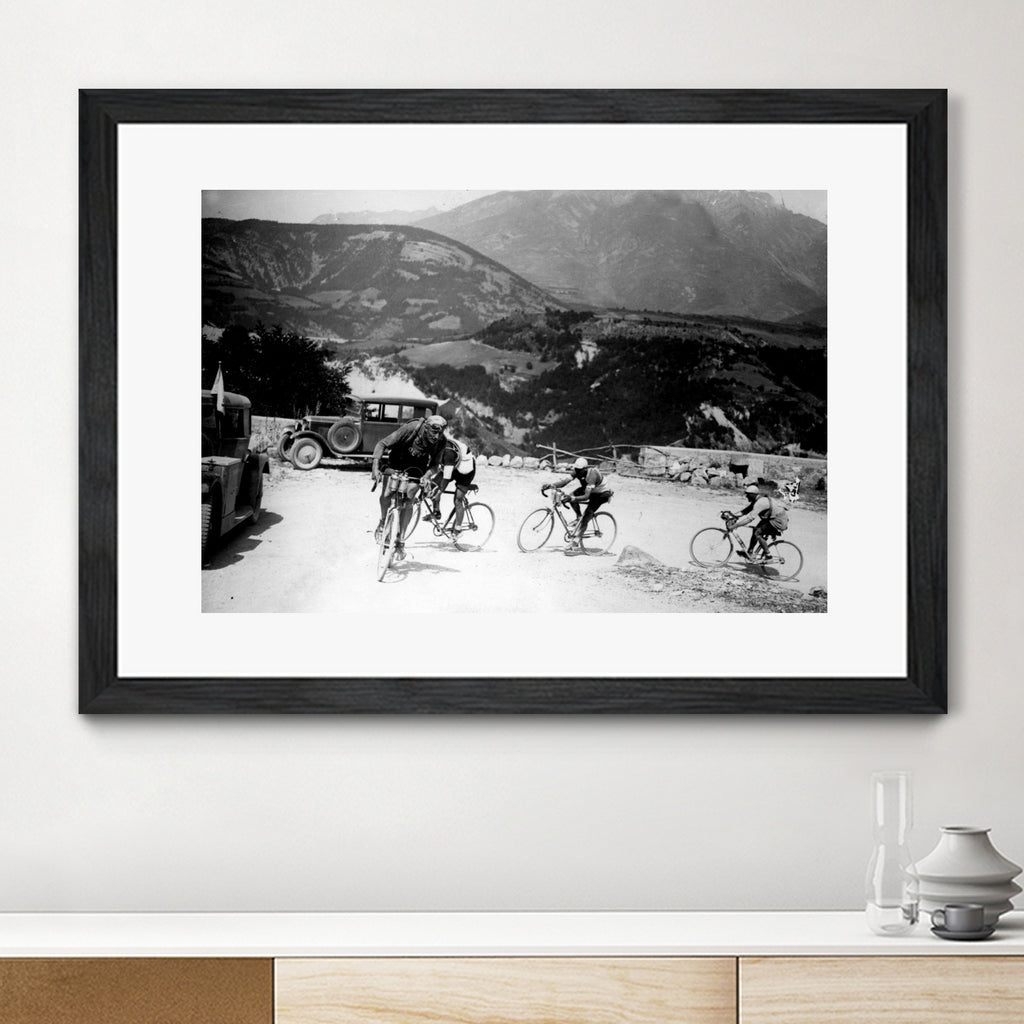 Tour de France 1928, 13th leg Nice/Grenoble (Alps) on july 4 by Bridgeman Images on GIANT ART - black and white photography