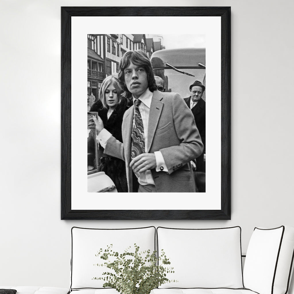 Mick Jagger et Marianne Faithfull by Bridgeman Images on GIANT ART - black and white photography
