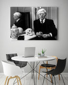 Andy Warhol in London, November 12th, 1975  by Bridgeman Images on GIANT ART - black and white photography