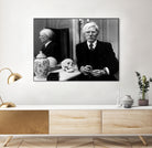 Andy Warhol in London, November 12th, 1975  by Bridgeman Images on GIANT ART - black and white photography