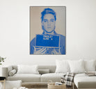 Elvis I, 2017  by Studwell, David on GIANT ART - blue photography