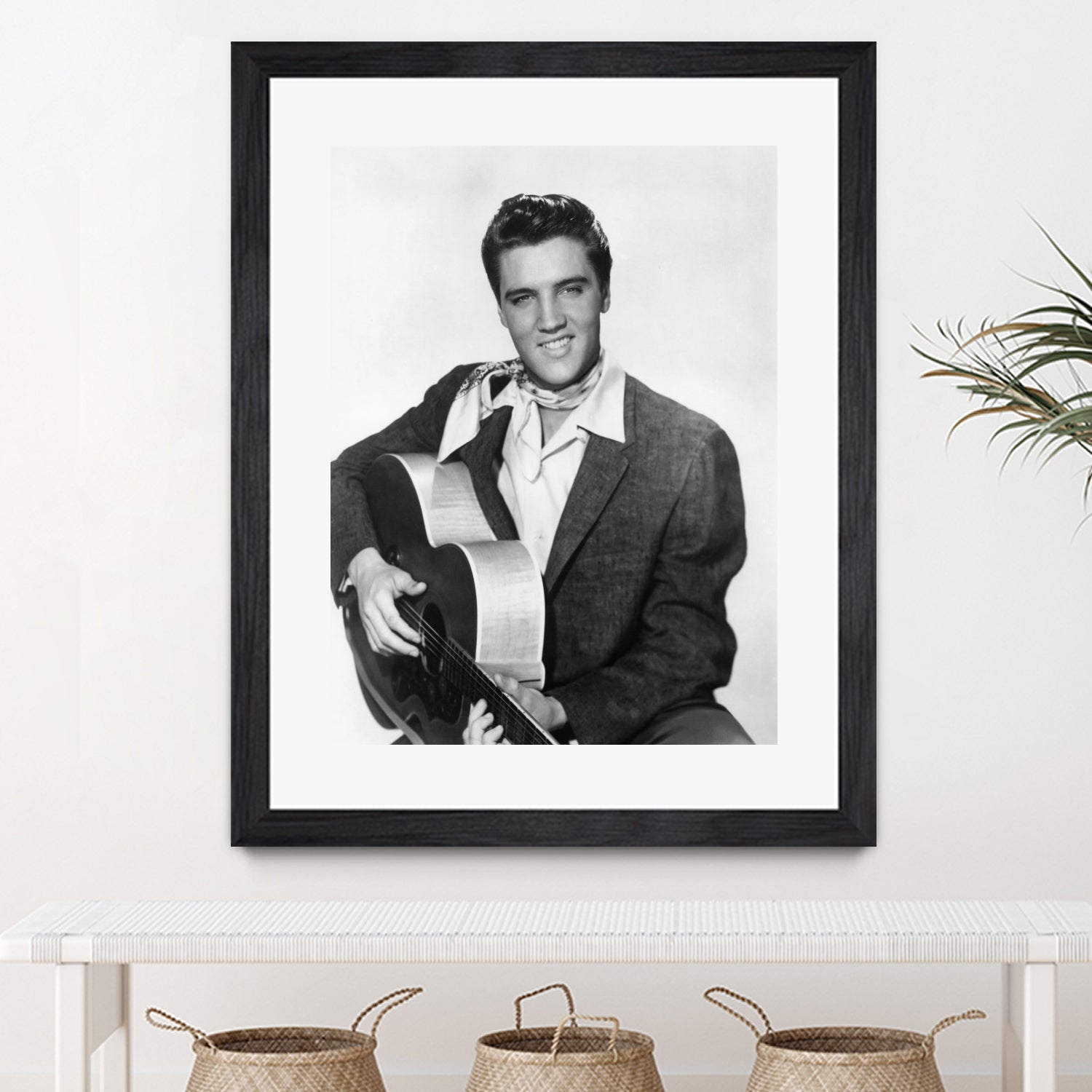 Elvis Presley by Paramount Pictures Bridgeman Images  on GIANT ART - black and white  photography 