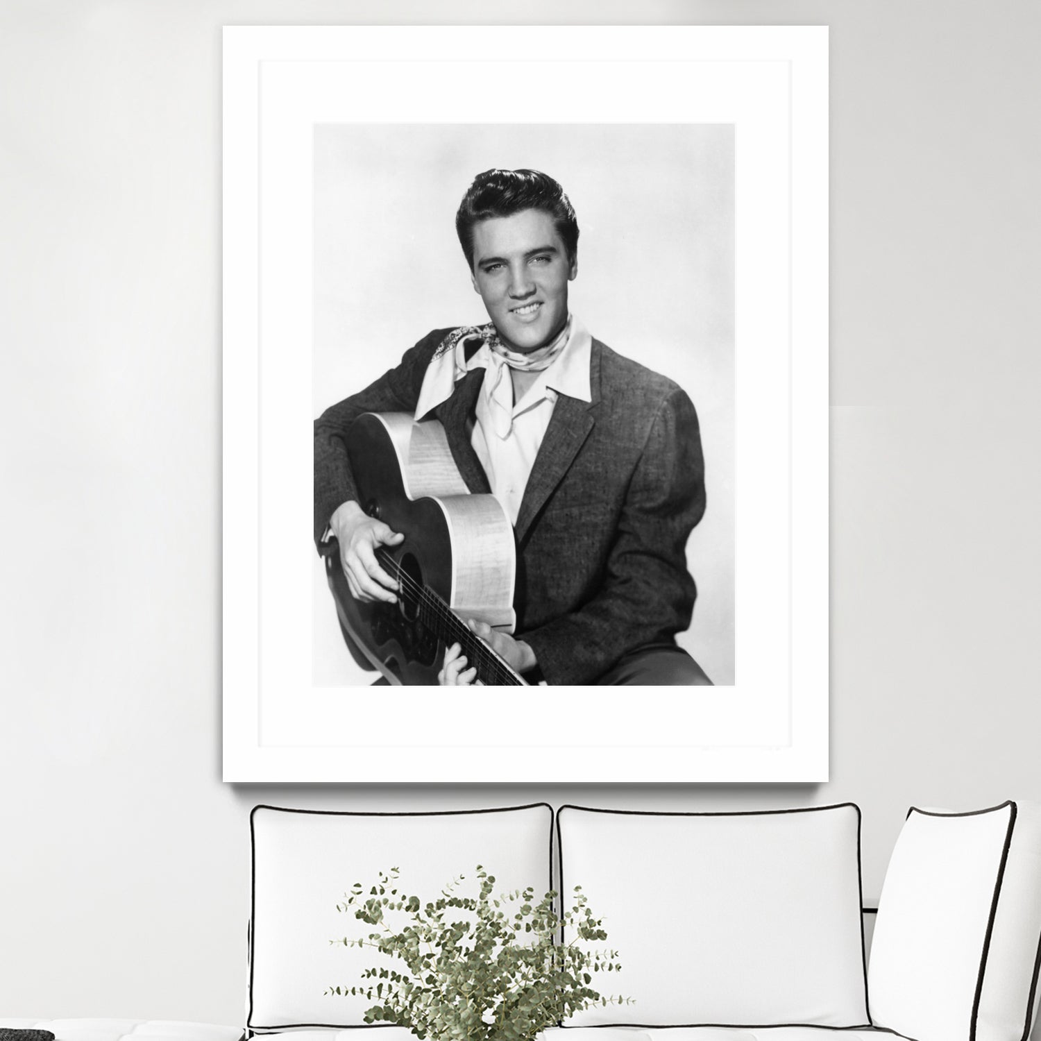 Elvis Presley by Paramount Pictures Bridgeman Images  on GIANT ART - black and white  photography 