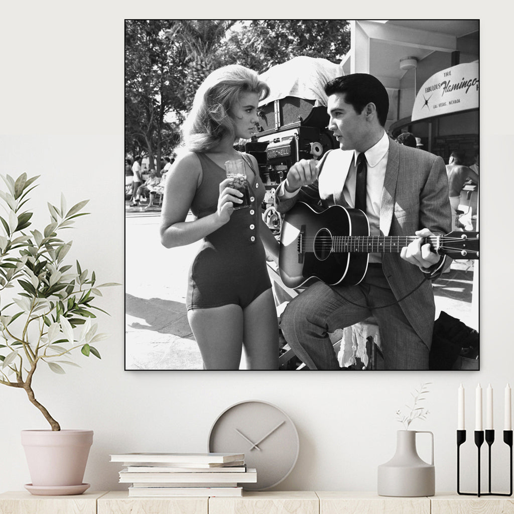 Ann-Margret And Elvis Presley, Viva Las Vegas 1964 Directed By George Sidney by Bridgman Images on GIANT ART - black and white photography