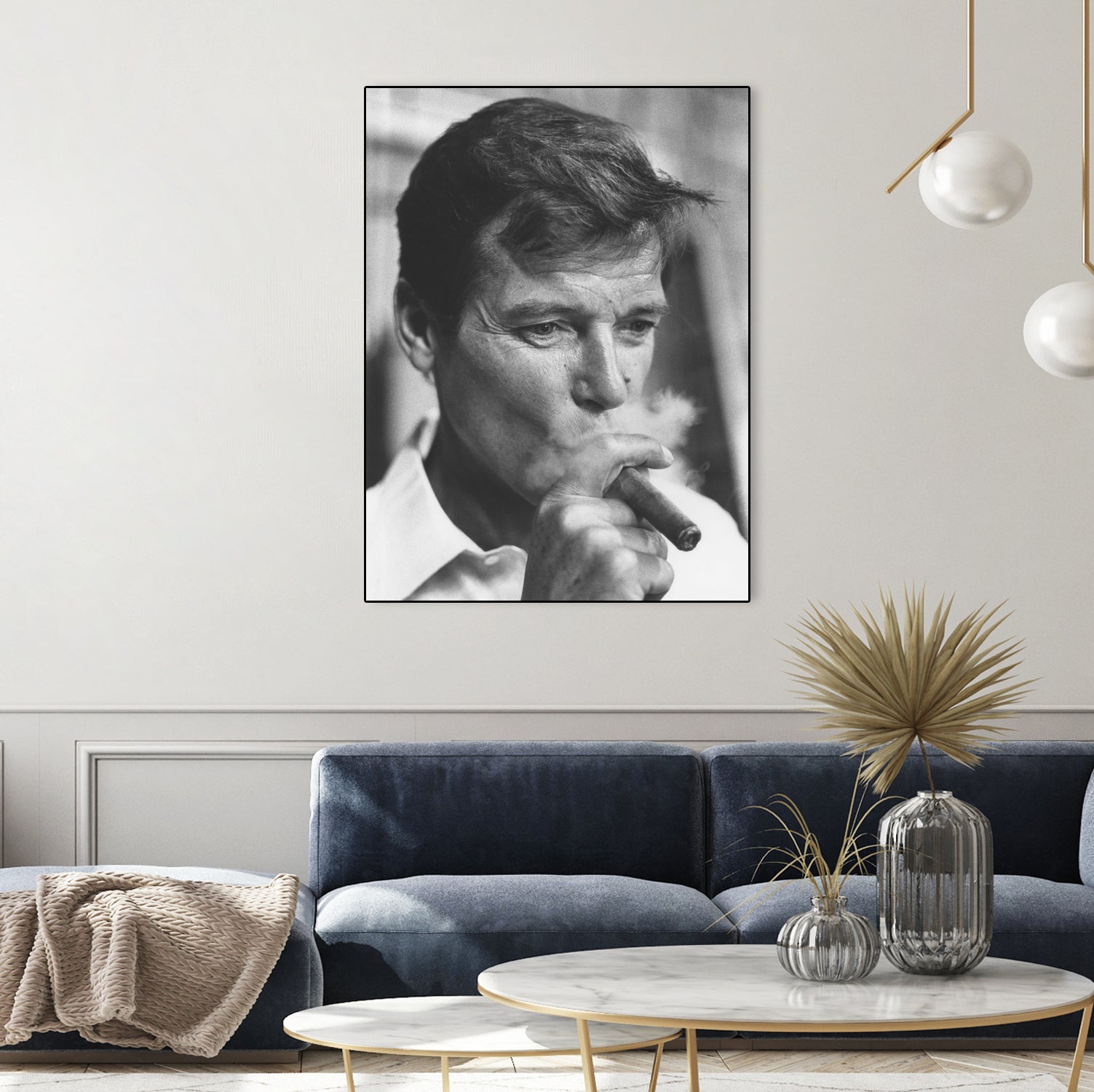 Roger Moore  by © Classic Picture Library / Bridgeman Images on GIANT ART - black and white photography