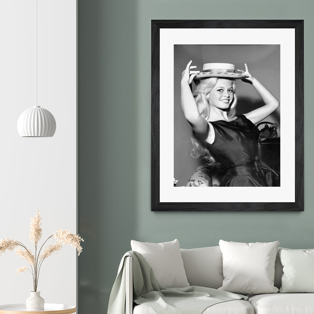 Brigitte Bardot, c.1950-60  by August Di Giovanni, Bridgeman Images  on GIANT ART - black and white  photography 