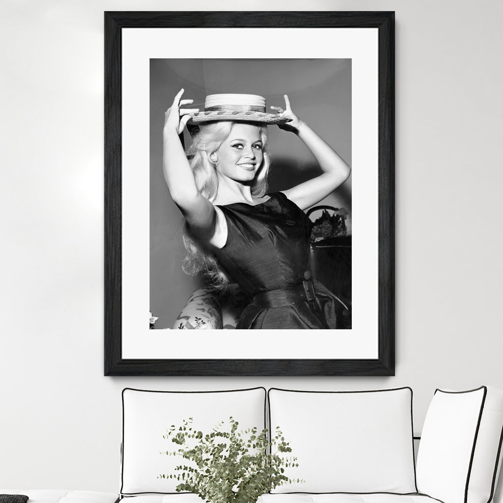 Brigitte Bardot, c.1950-60  by August Di Giovanni, Bridgeman Images  on GIANT ART - black and white  photography 