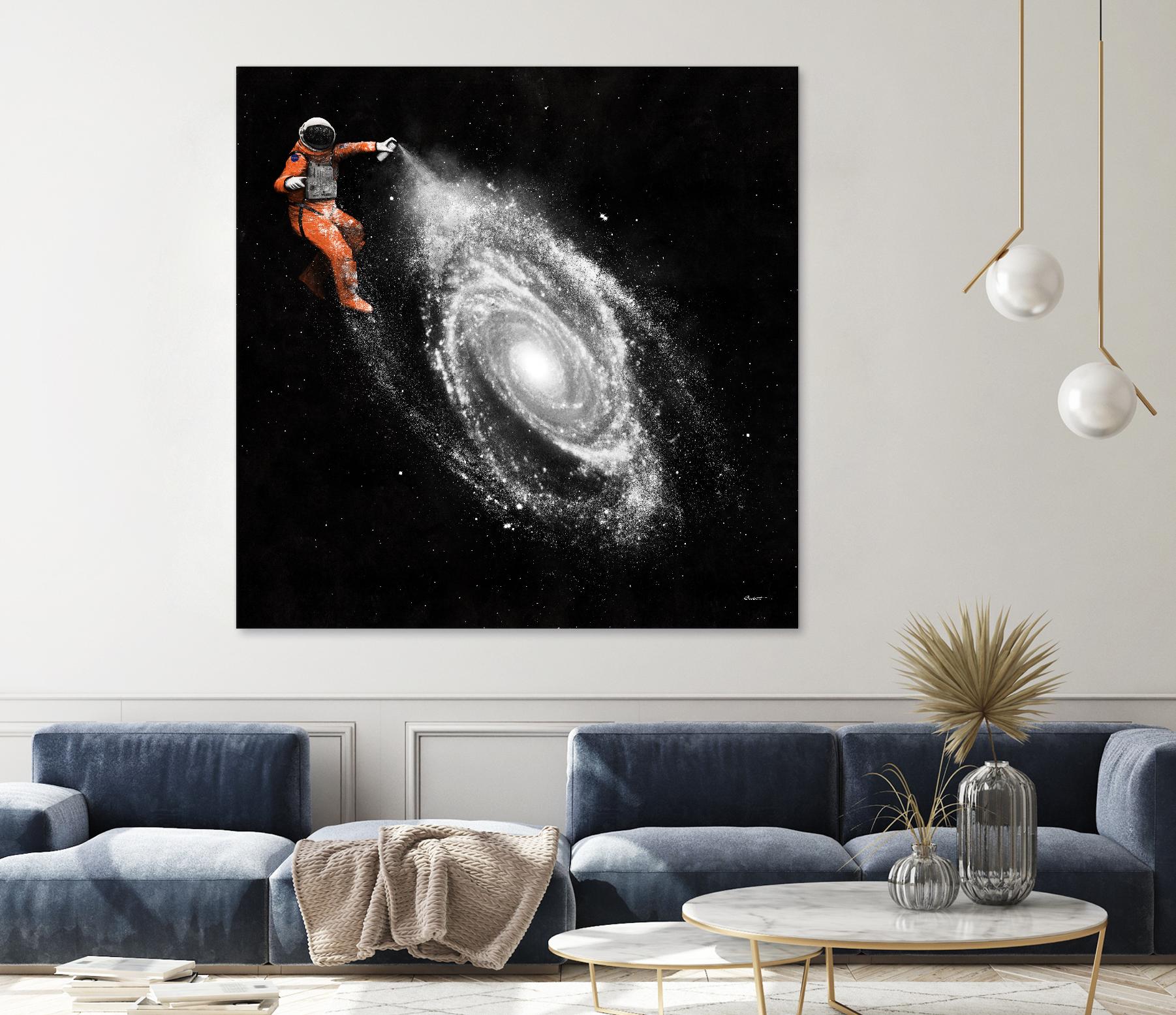 Space Art by Florent Bodart on GIANT ART - orange digital