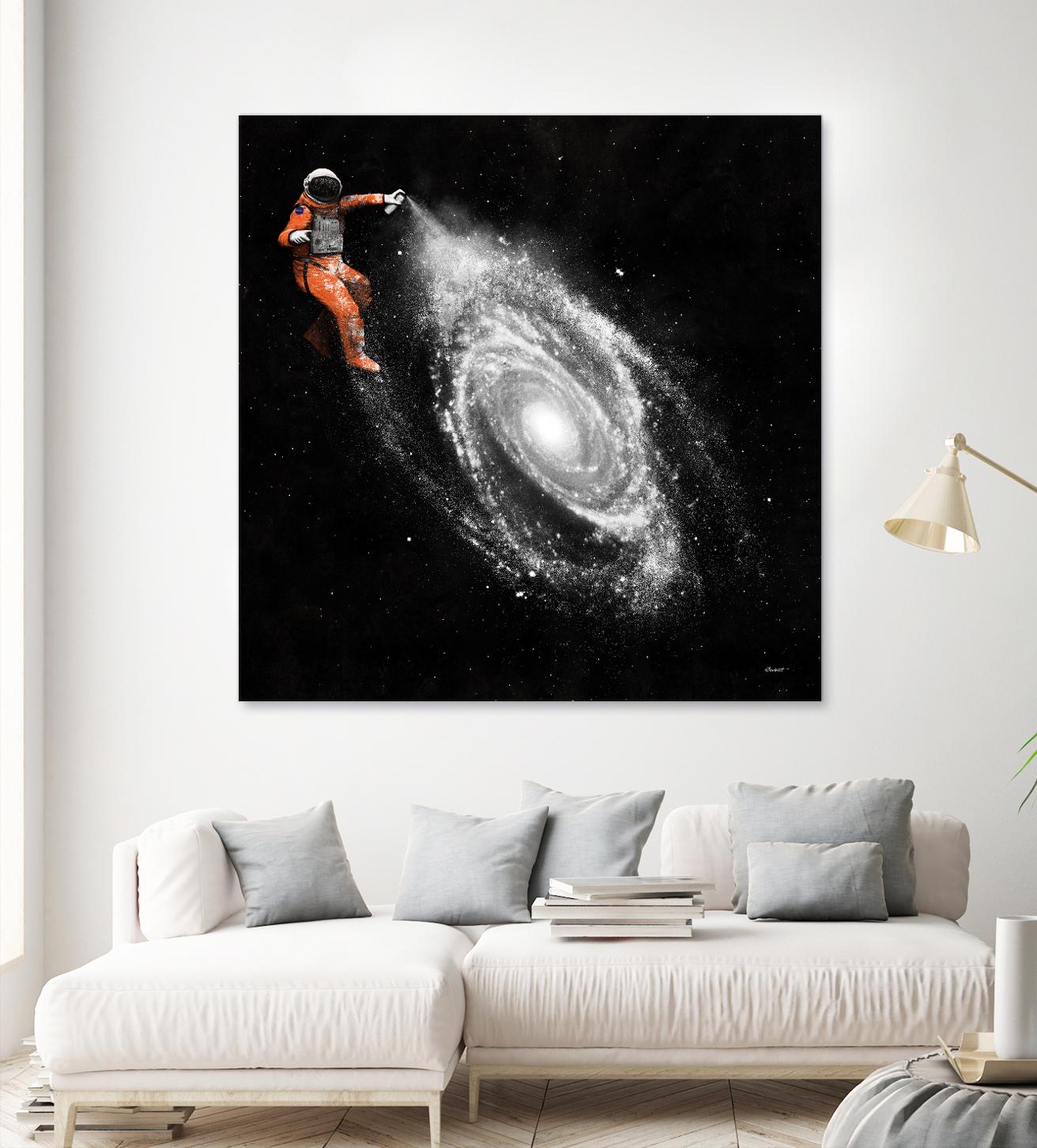 Space Art by Florent Bodart on GIANT ART - orange digital