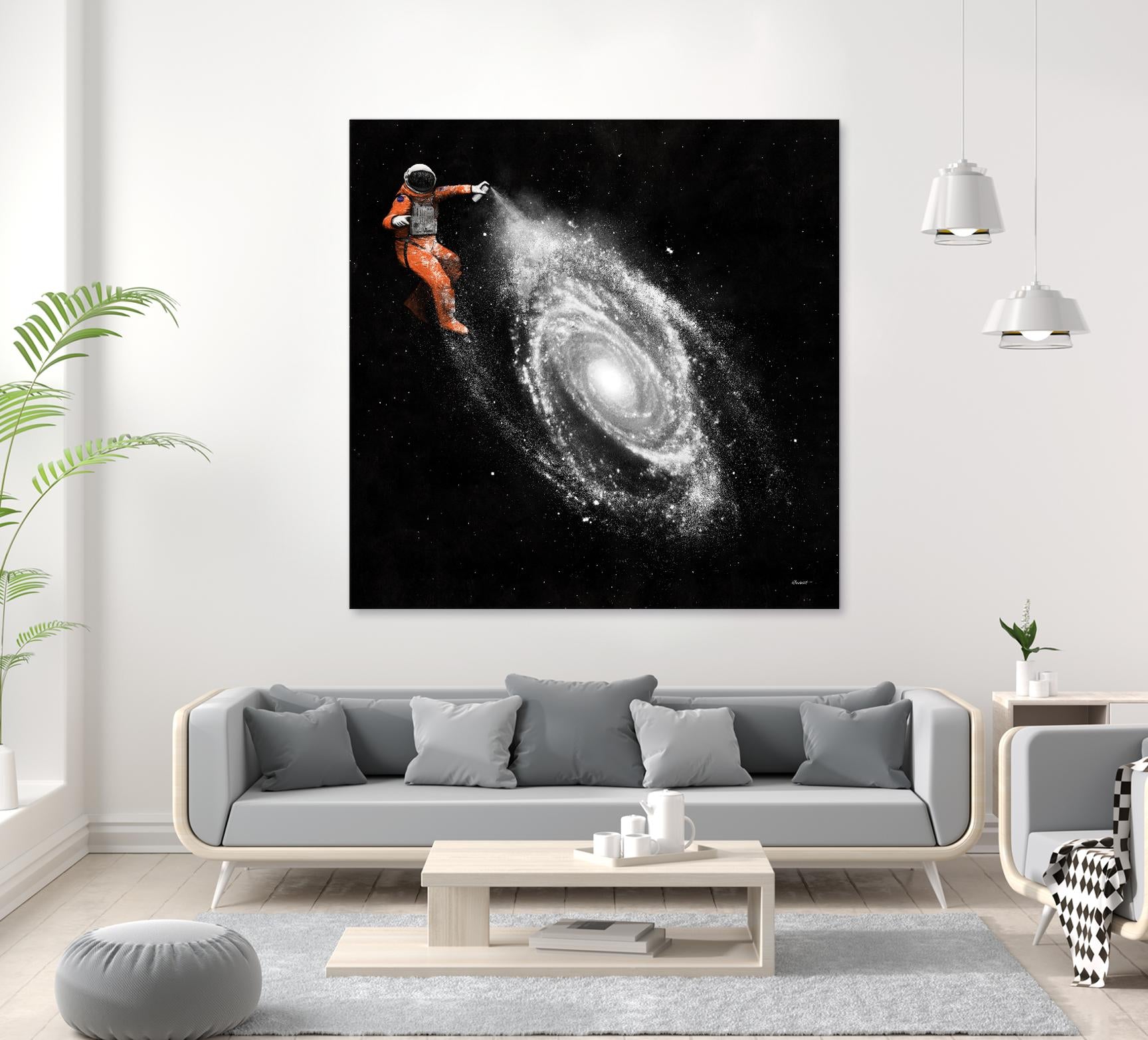 Space Art by Florent Bodart on GIANT ART - orange digital