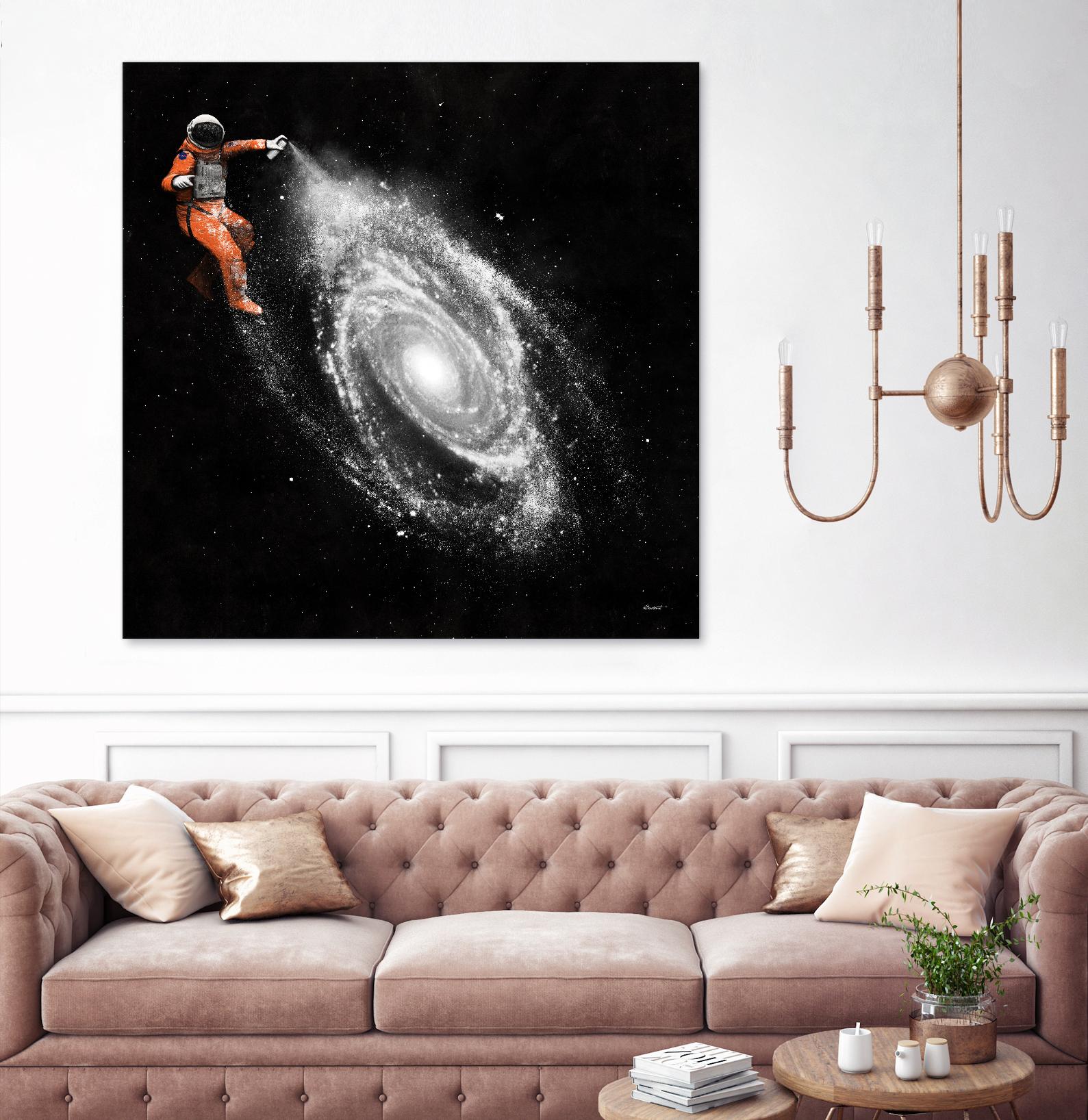 Space Art by Florent Bodart on GIANT ART - orange digital